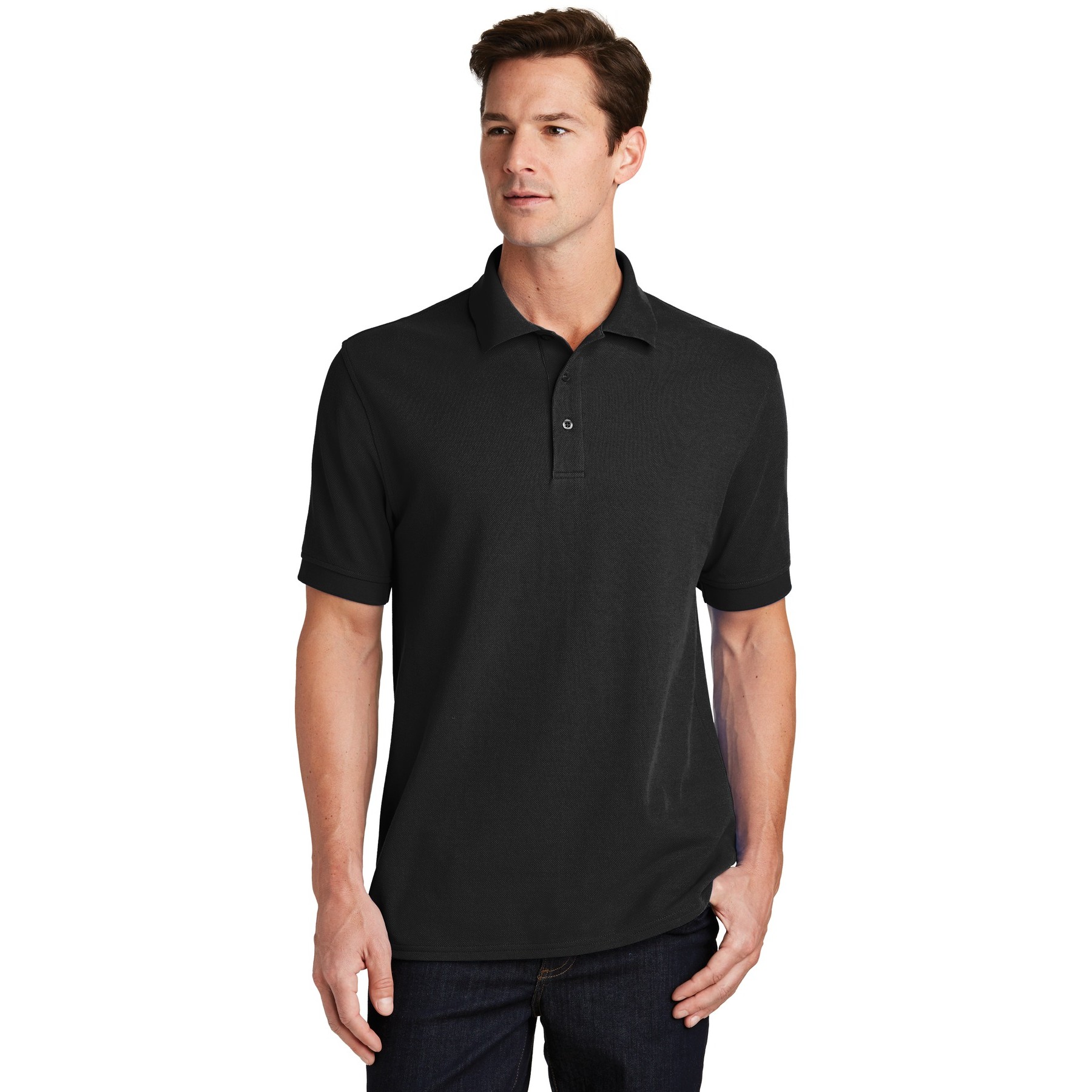 Combed Ring Spun Pique Polo - Thumbnail Image
