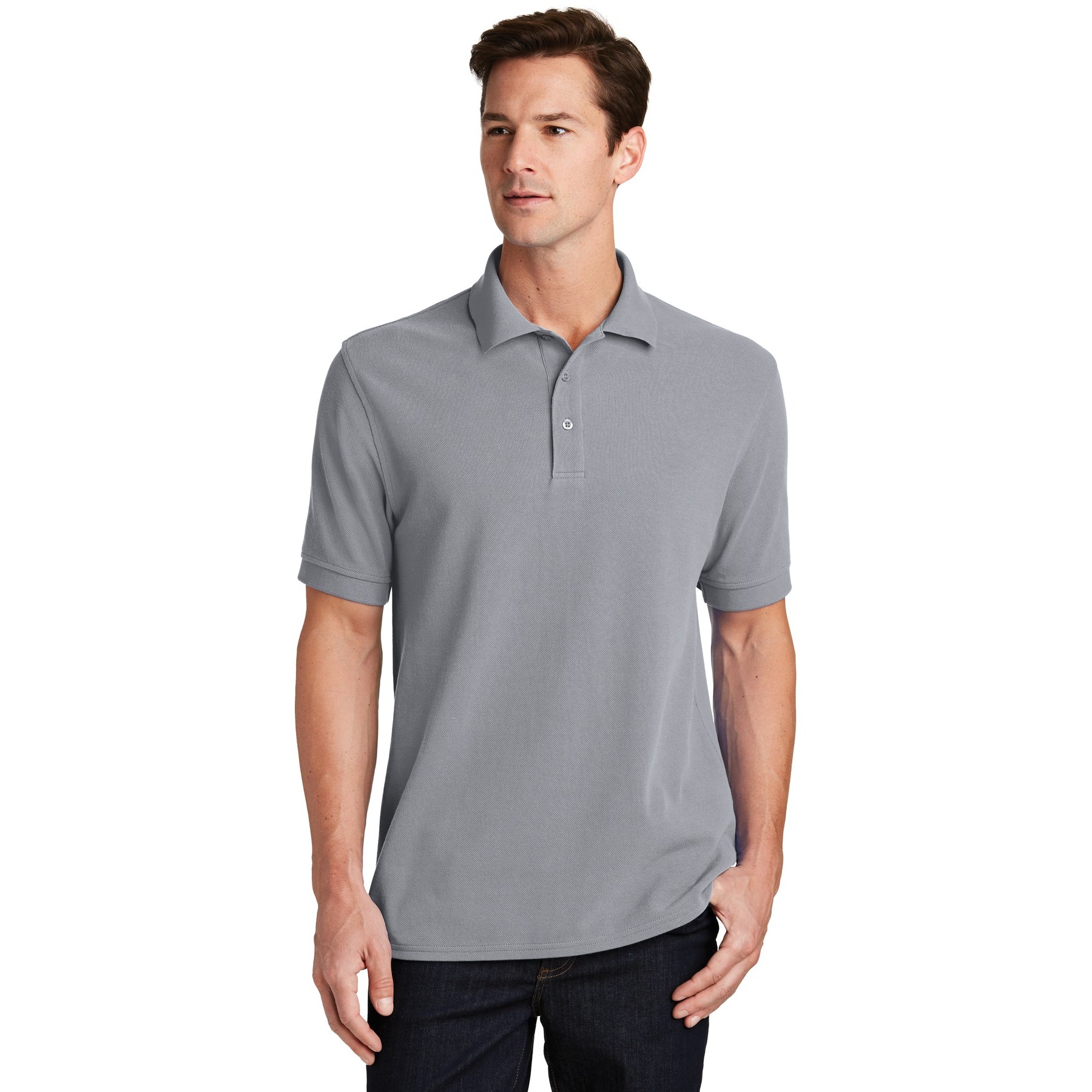 Combed Ring Spun Pique Polo - Thumbnail Image