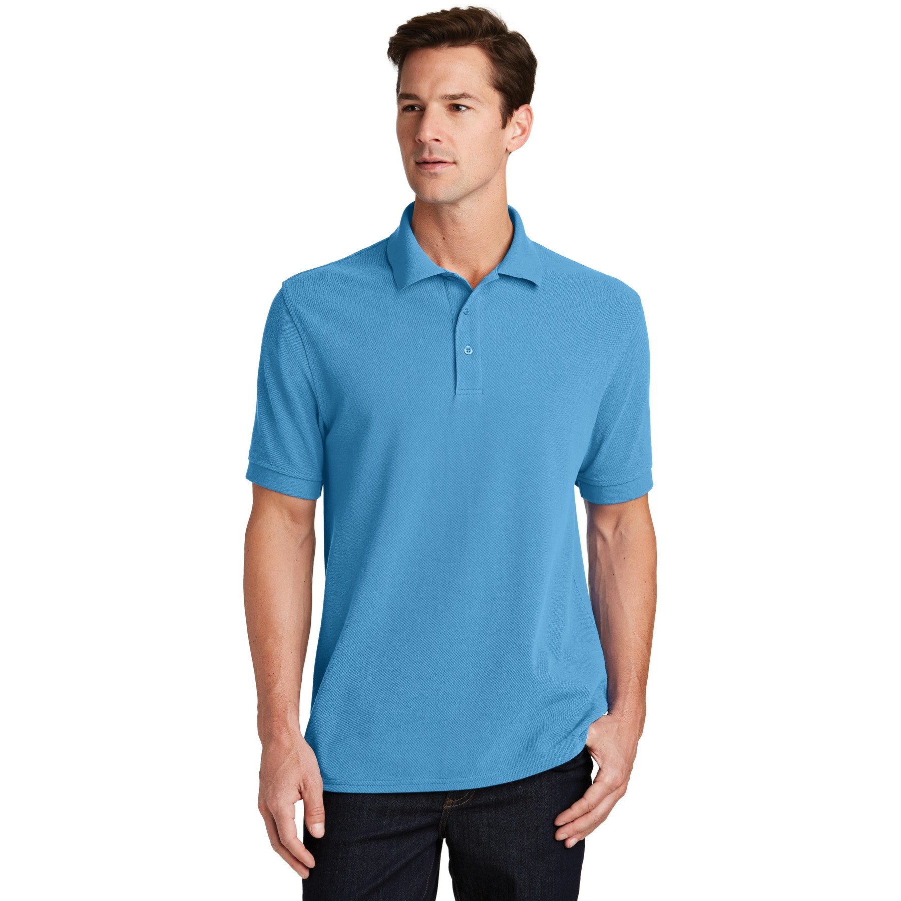Combed Ring Spun Pique Polo - Thumbnail Image