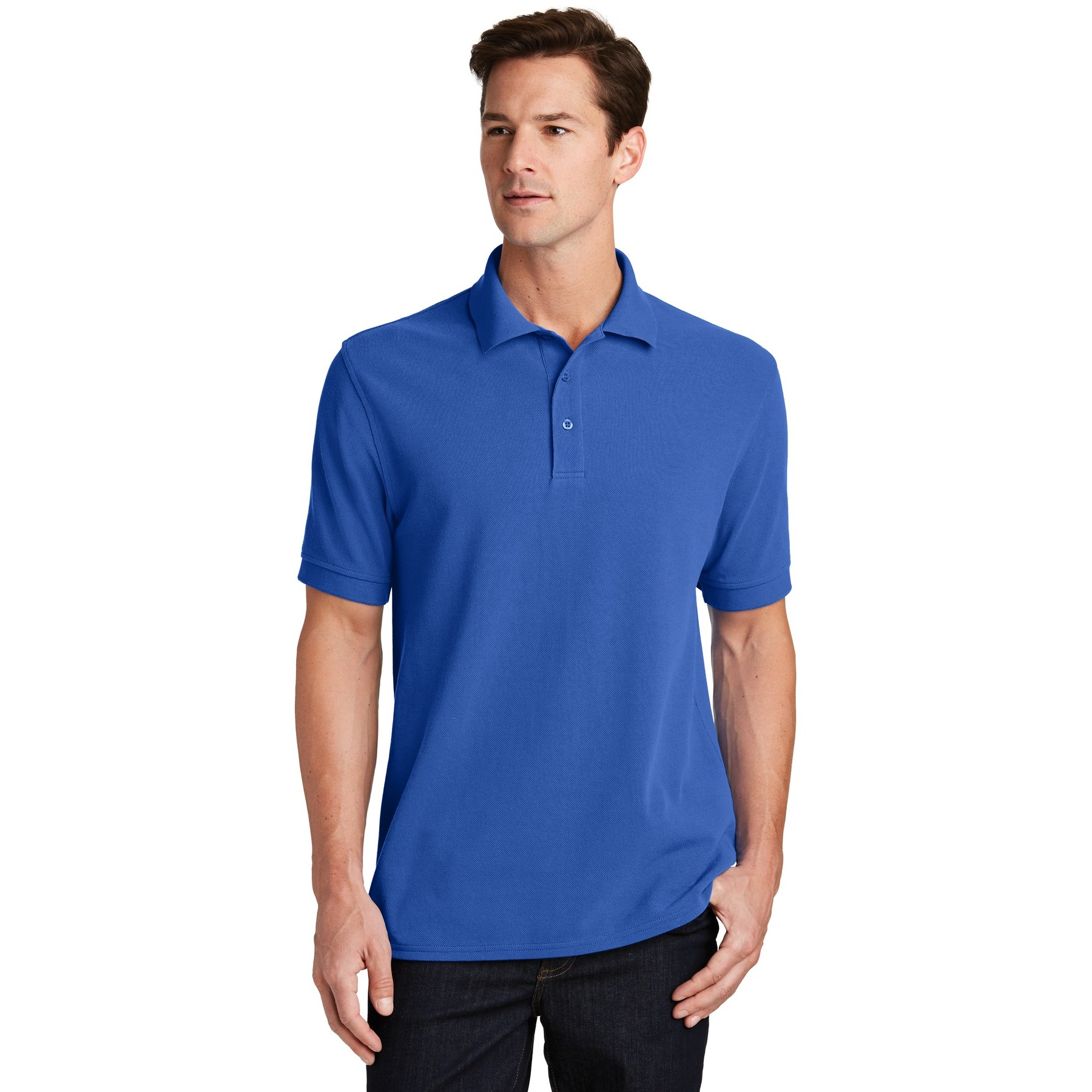 Combed Ring Spun Pique Polo - Thumbnail Image