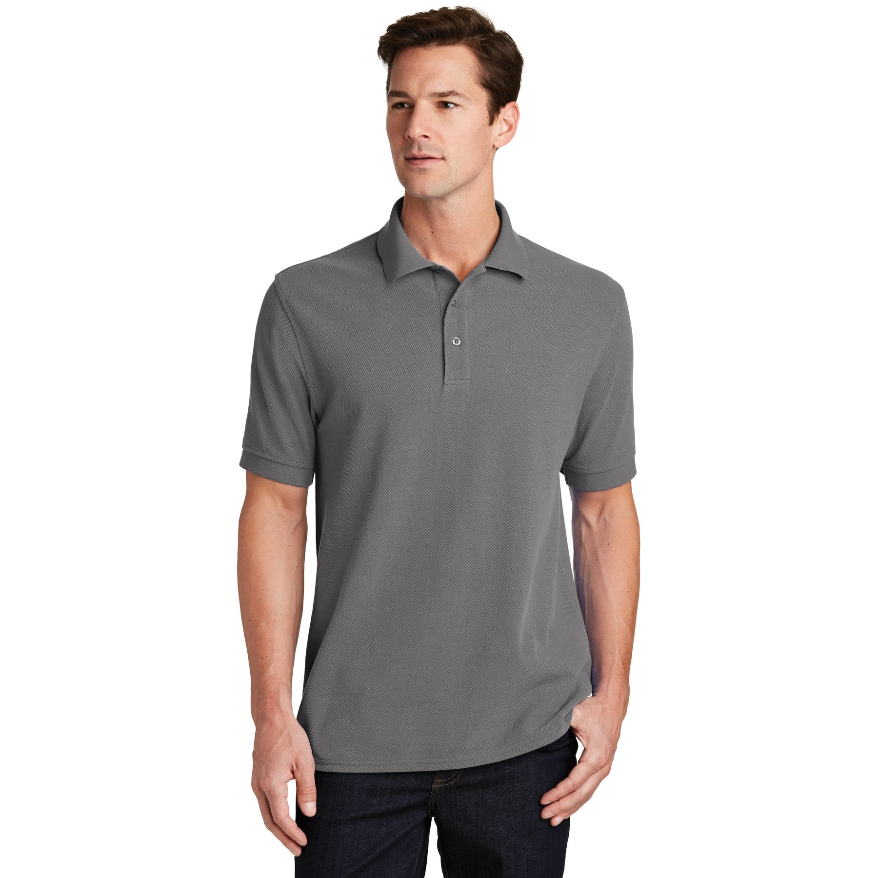 Combed Ring Spun Pique Polo - Thumbnail Image