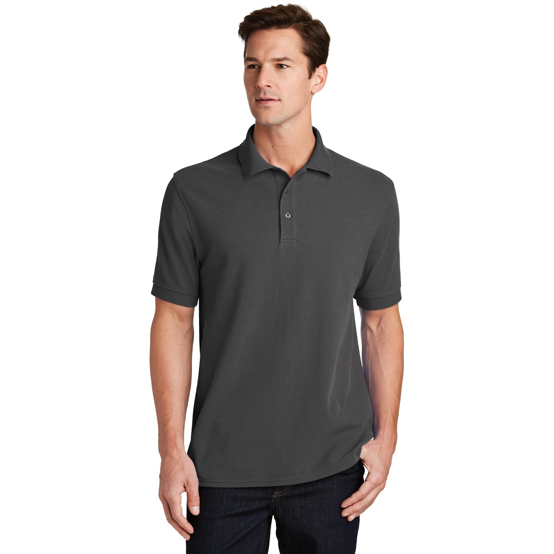 Combed Ring Spun Pique Polo - Thumbnail Image