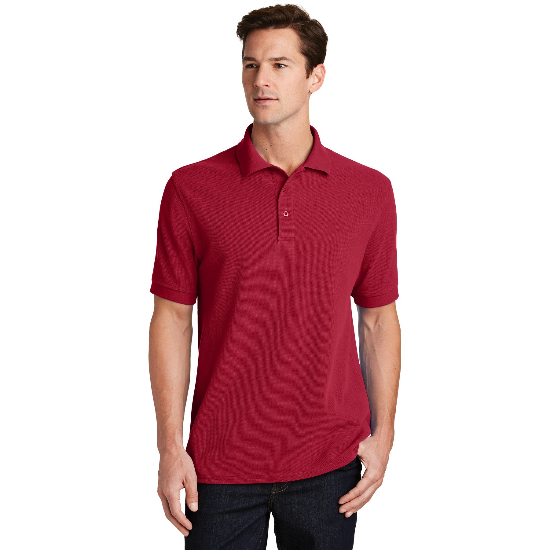 Combed Ring Spun Pique Polo - Thumbnail Image