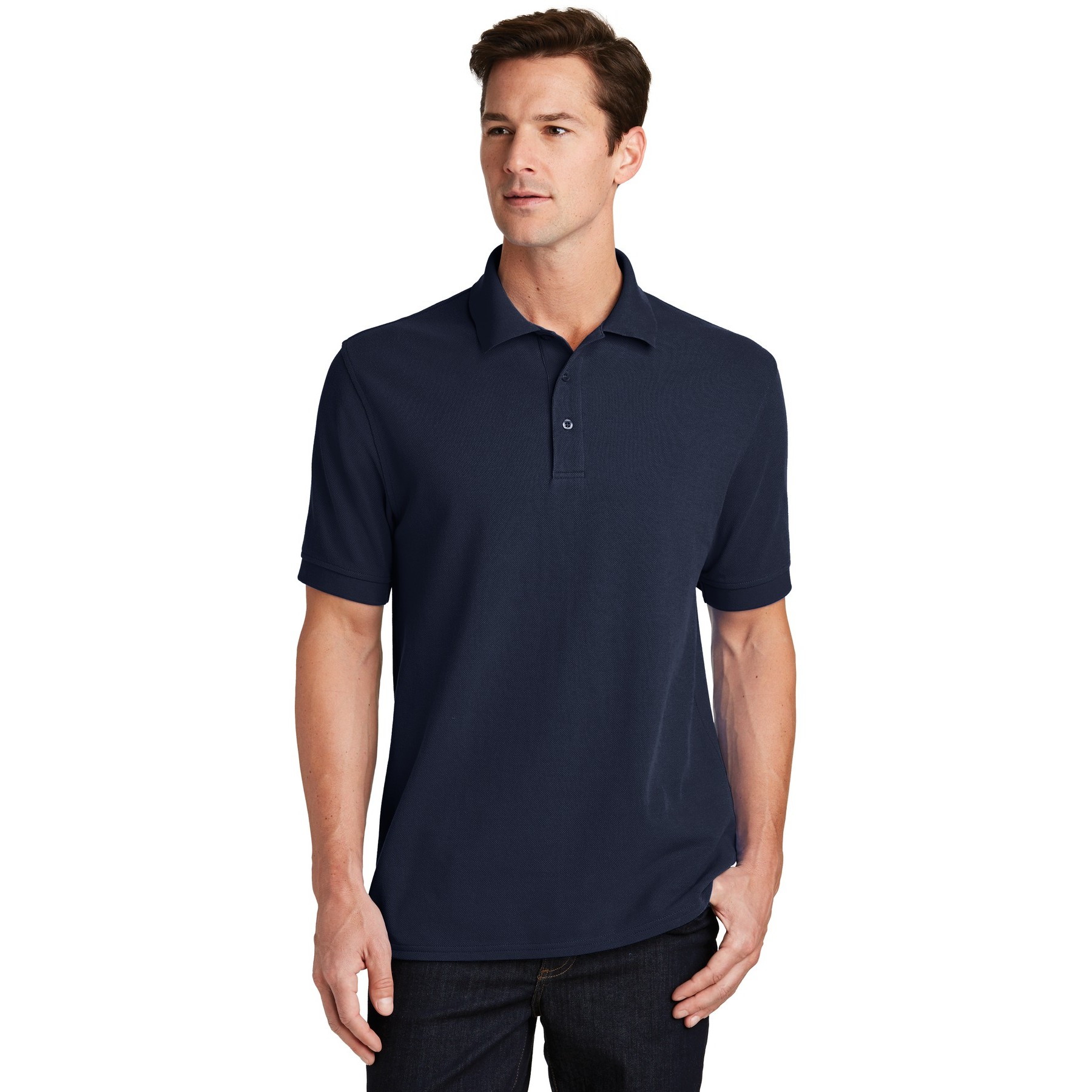 Combed Ring Spun Pique Polo - Thumbnail Image