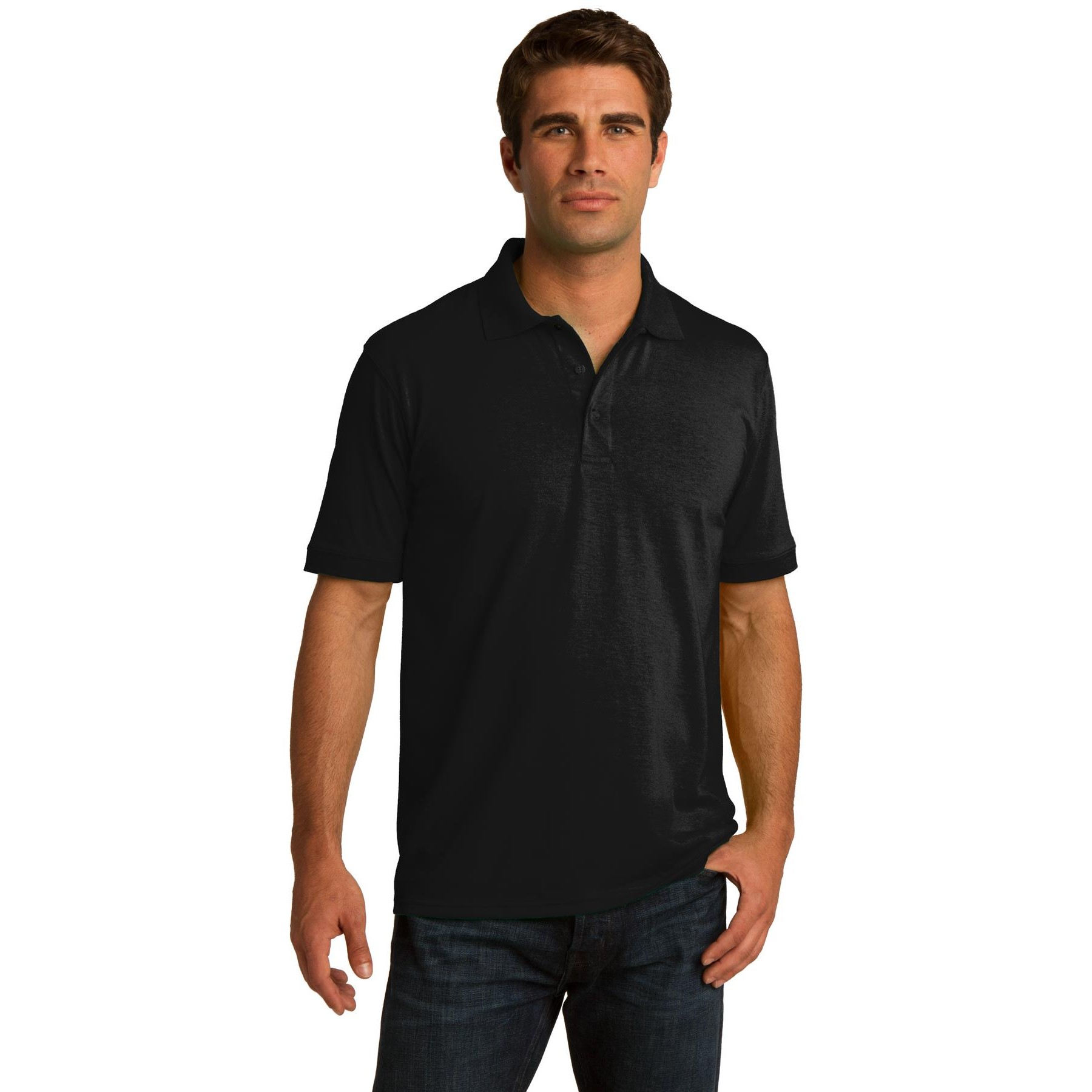 Tall Core Blend Jersey Knit Polo - Thumbnail Image