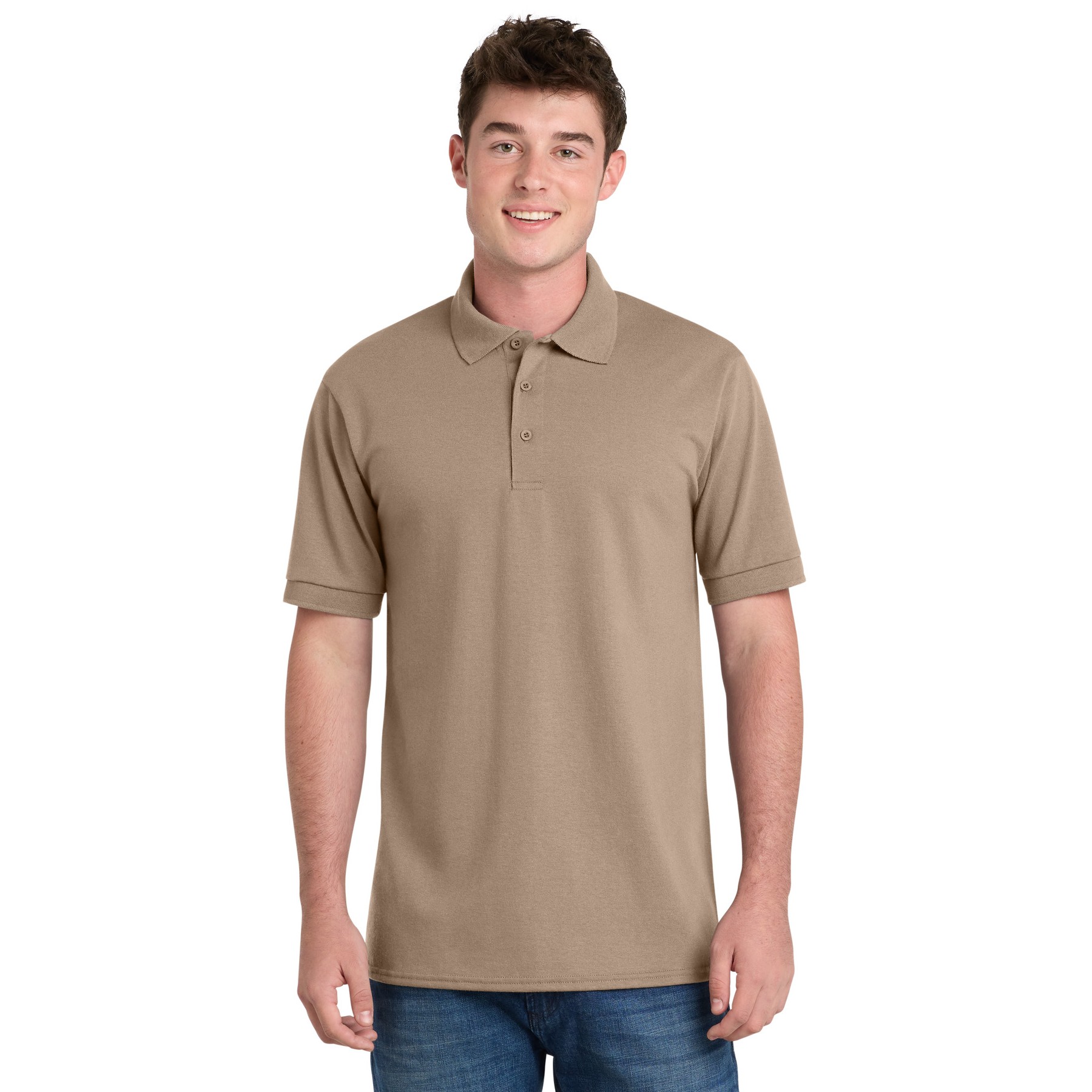 Tall Core Blend Jersey Knit Polo - Thumbnail Image
