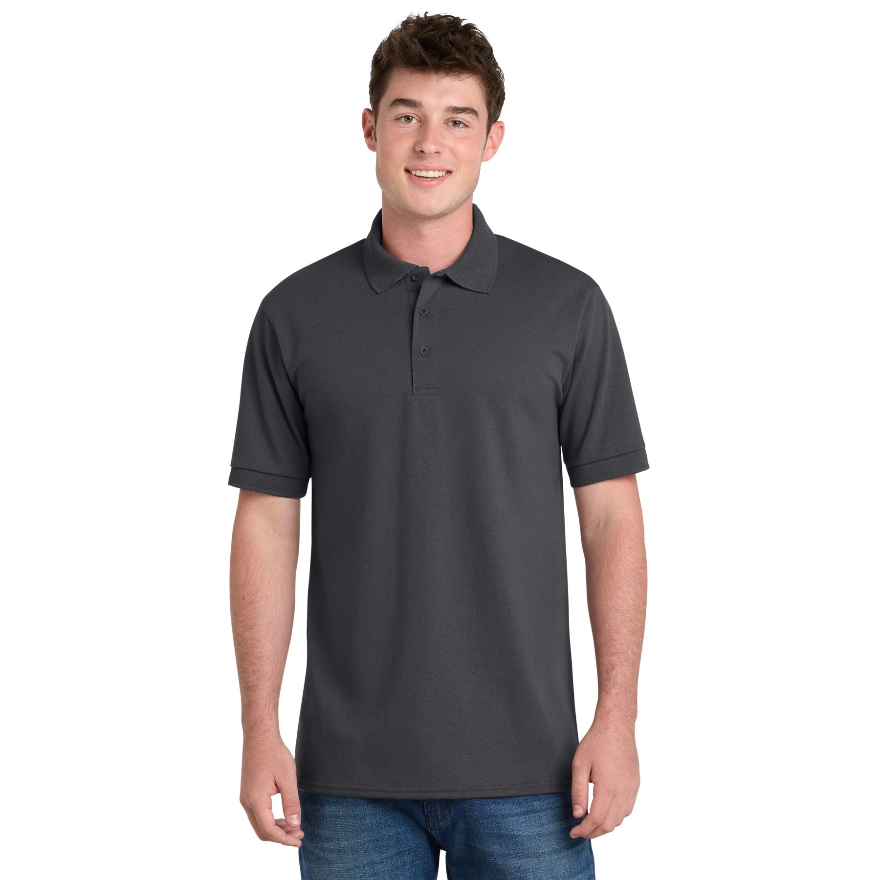Tall Core Blend Jersey Knit Polo - Thumbnail Image