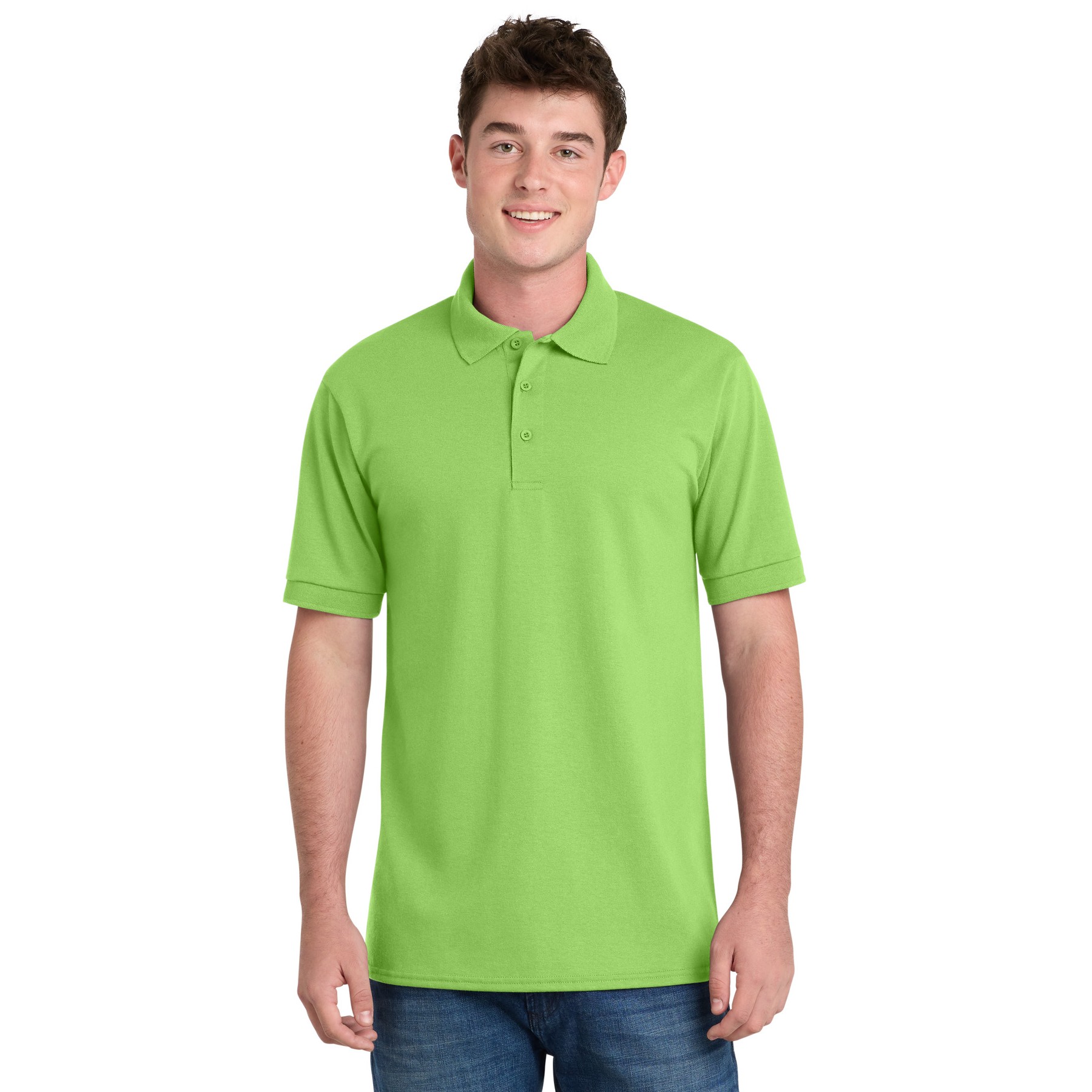 Tall Core Blend Jersey Knit Polo - Thumbnail Image