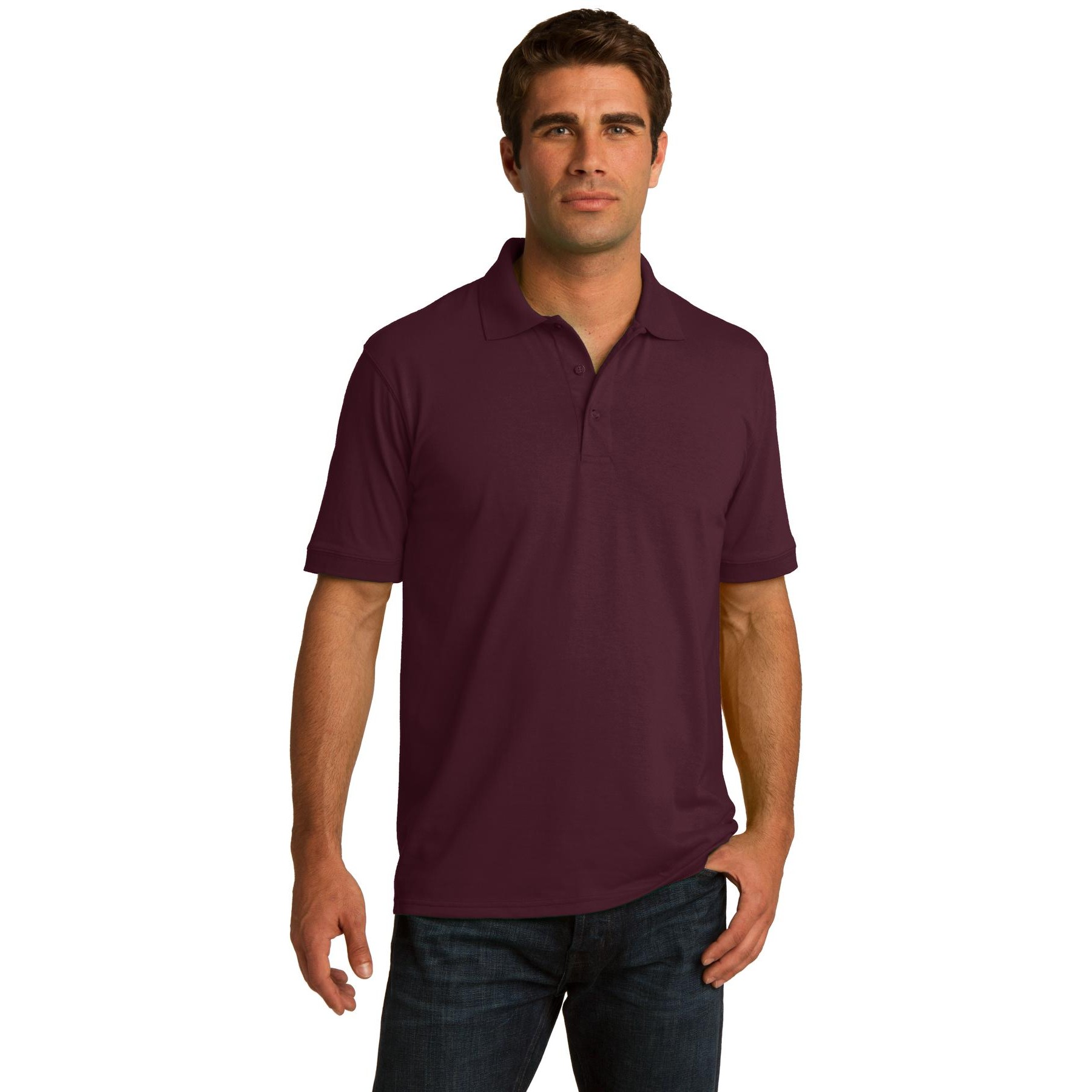 Tall Core Blend Jersey Knit Polo - Thumbnail Image