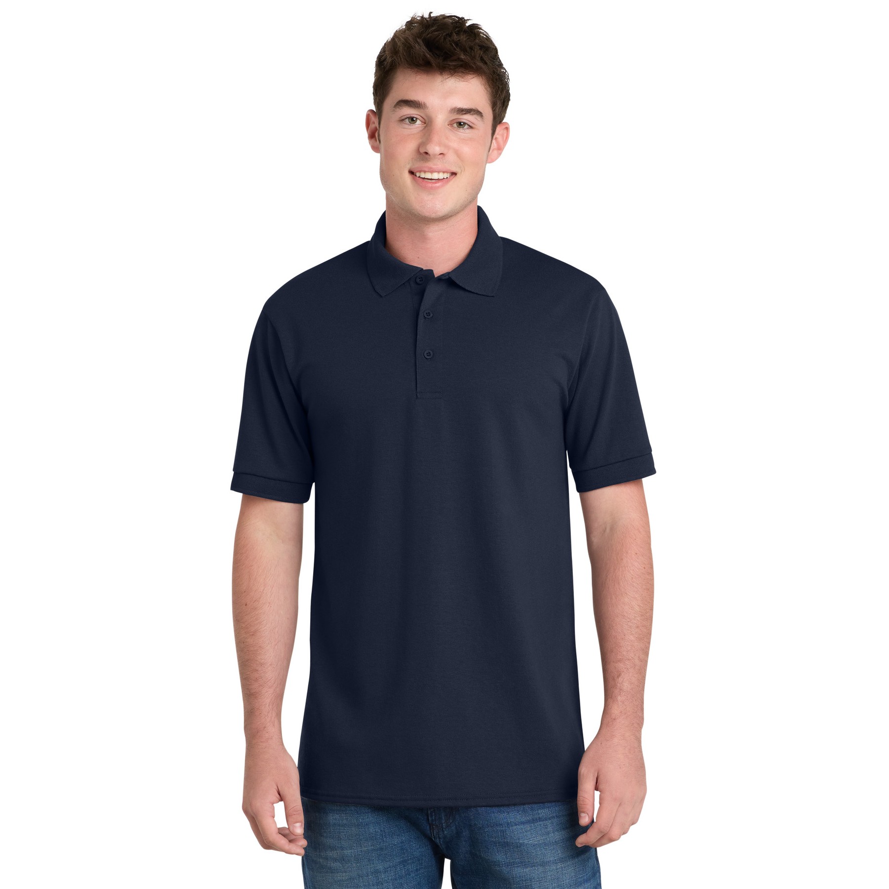 Tall Core Blend Jersey Knit Polo - Thumbnail Image