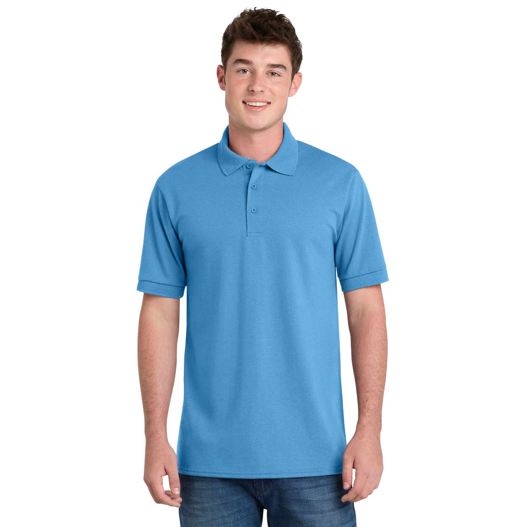 Tall Core Blend Jersey Knit Polo - Thumbnail Image