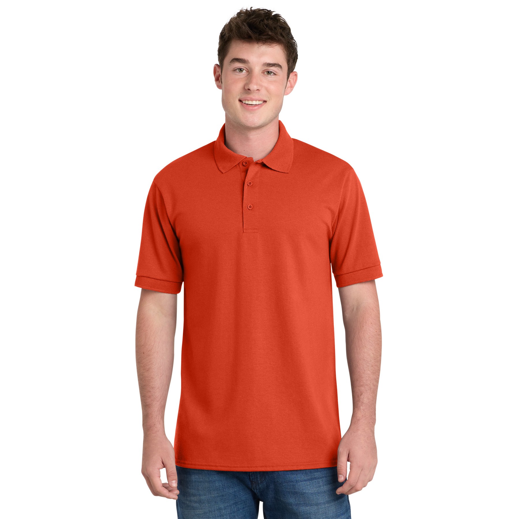Tall Core Blend Jersey Knit Polo - Thumbnail Image