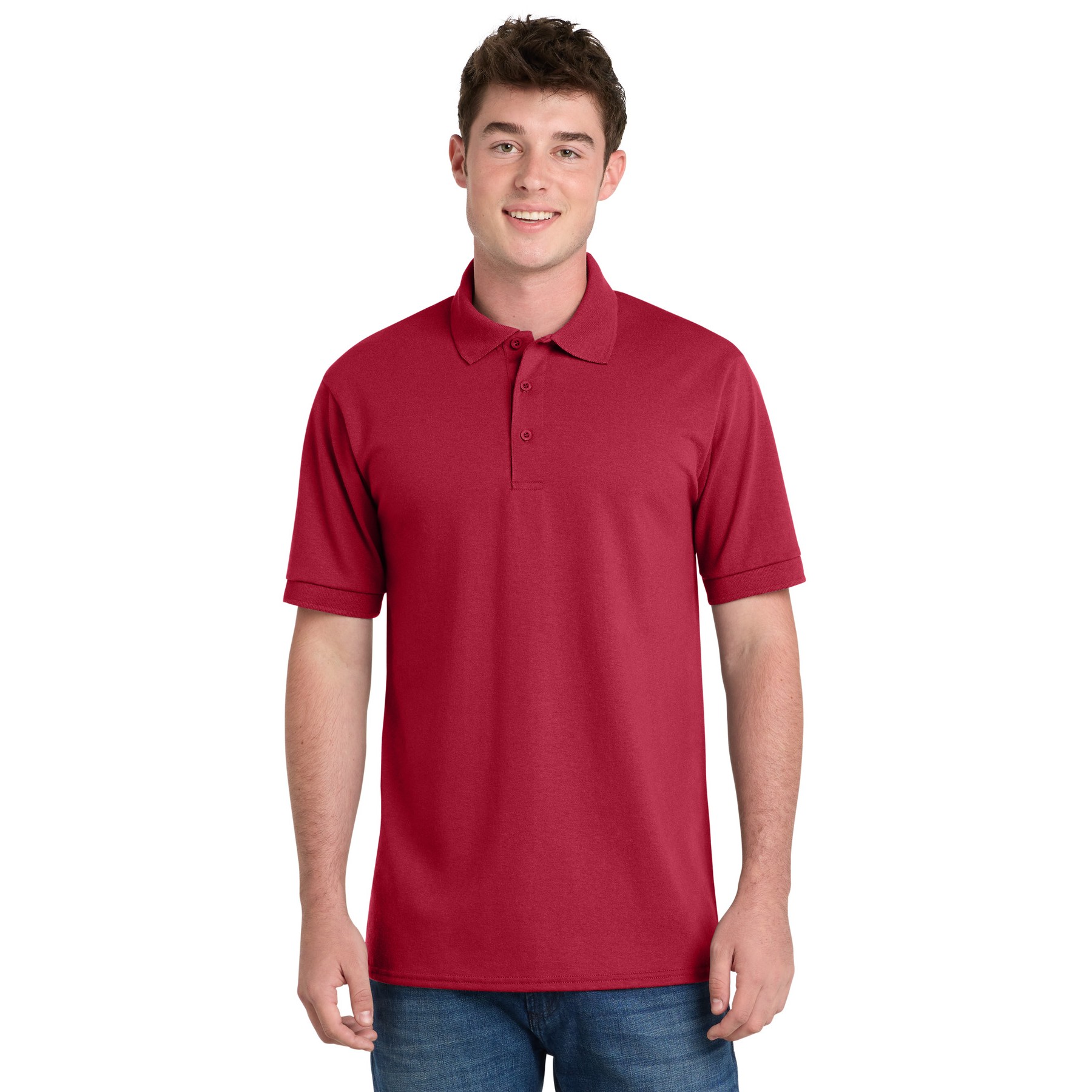 Tall Core Blend Jersey Knit Polo - Thumbnail Image