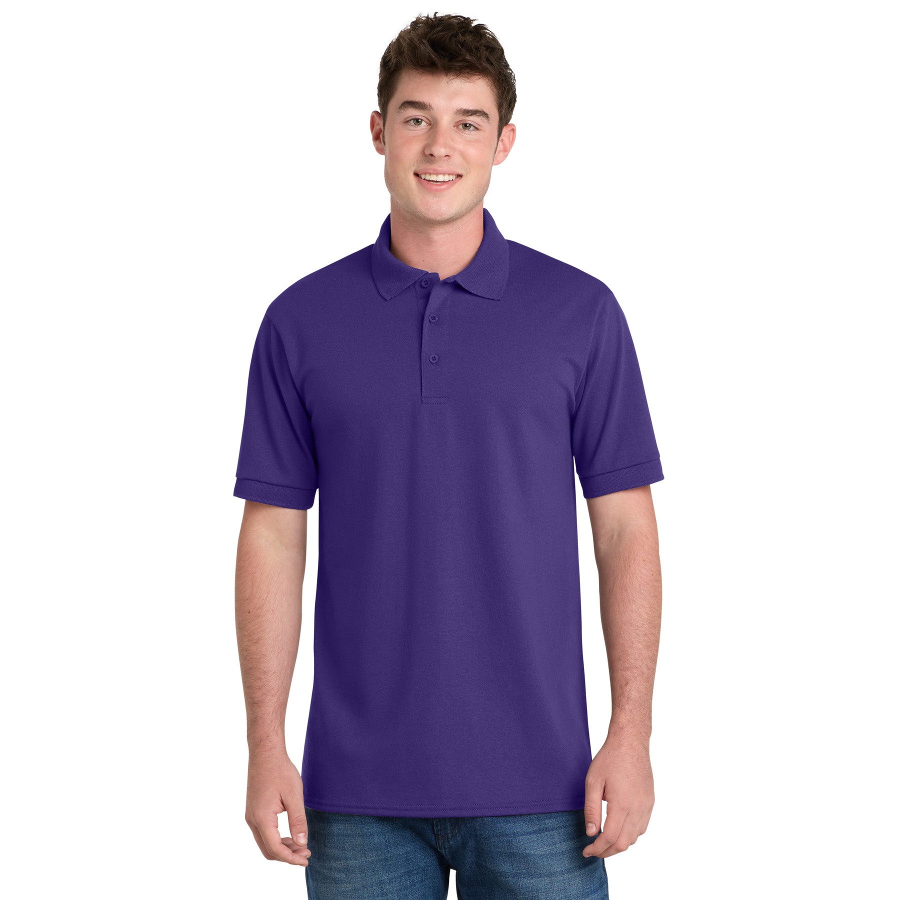 Tall Core Blend Jersey Knit Polo - Thumbnail Image