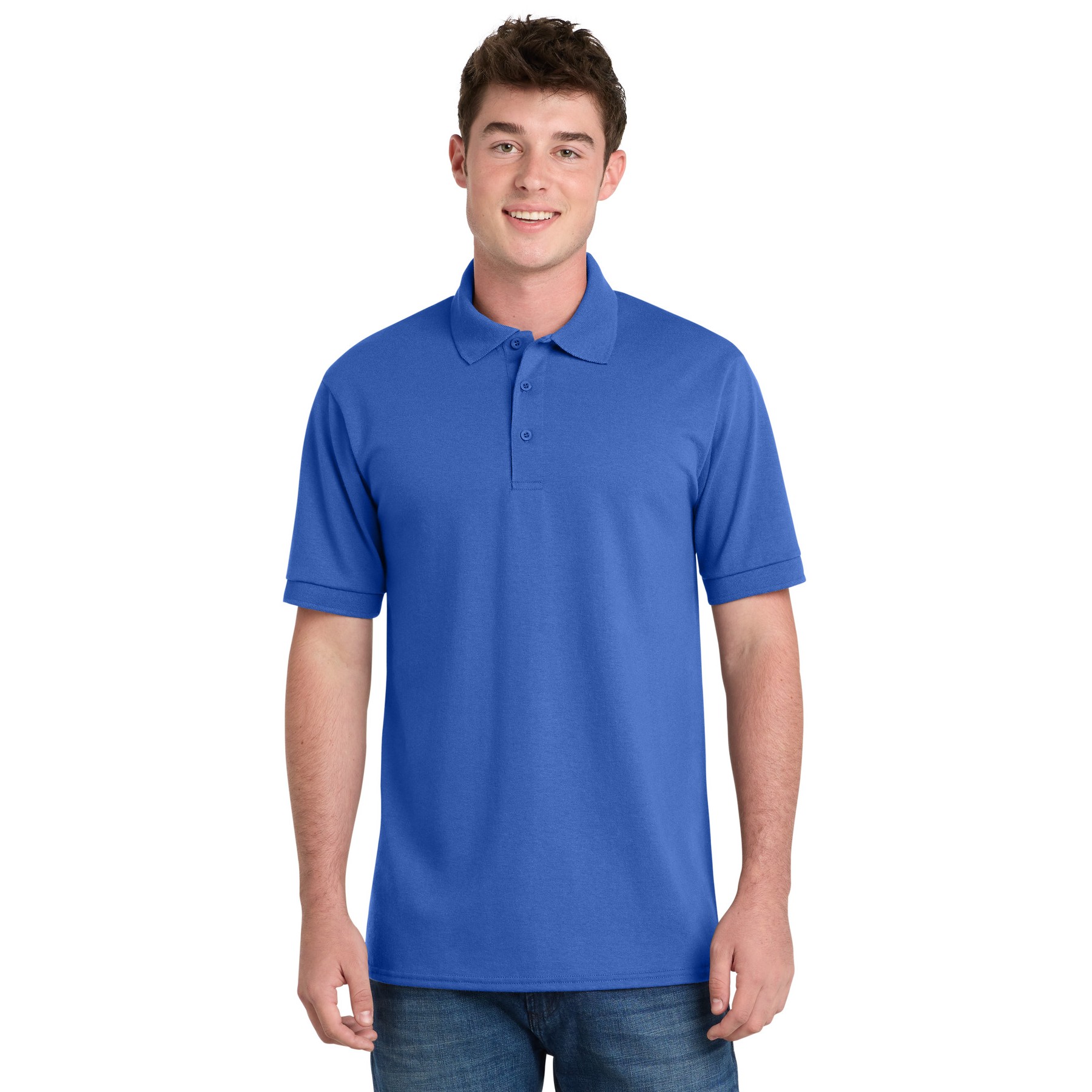 Tall Core Blend Jersey Knit Polo - Thumbnail Image