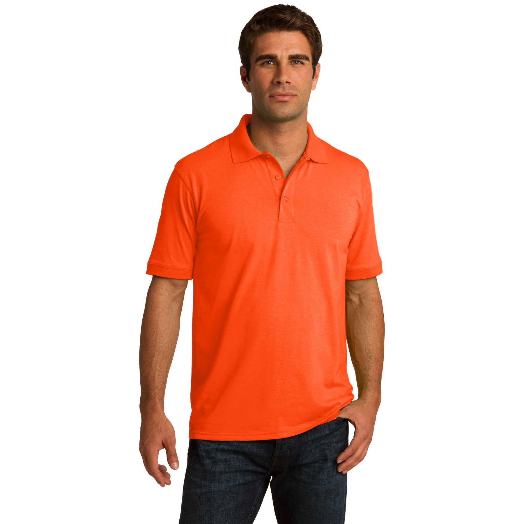 Tall Core Blend Jersey Knit Polo - Thumbnail Image