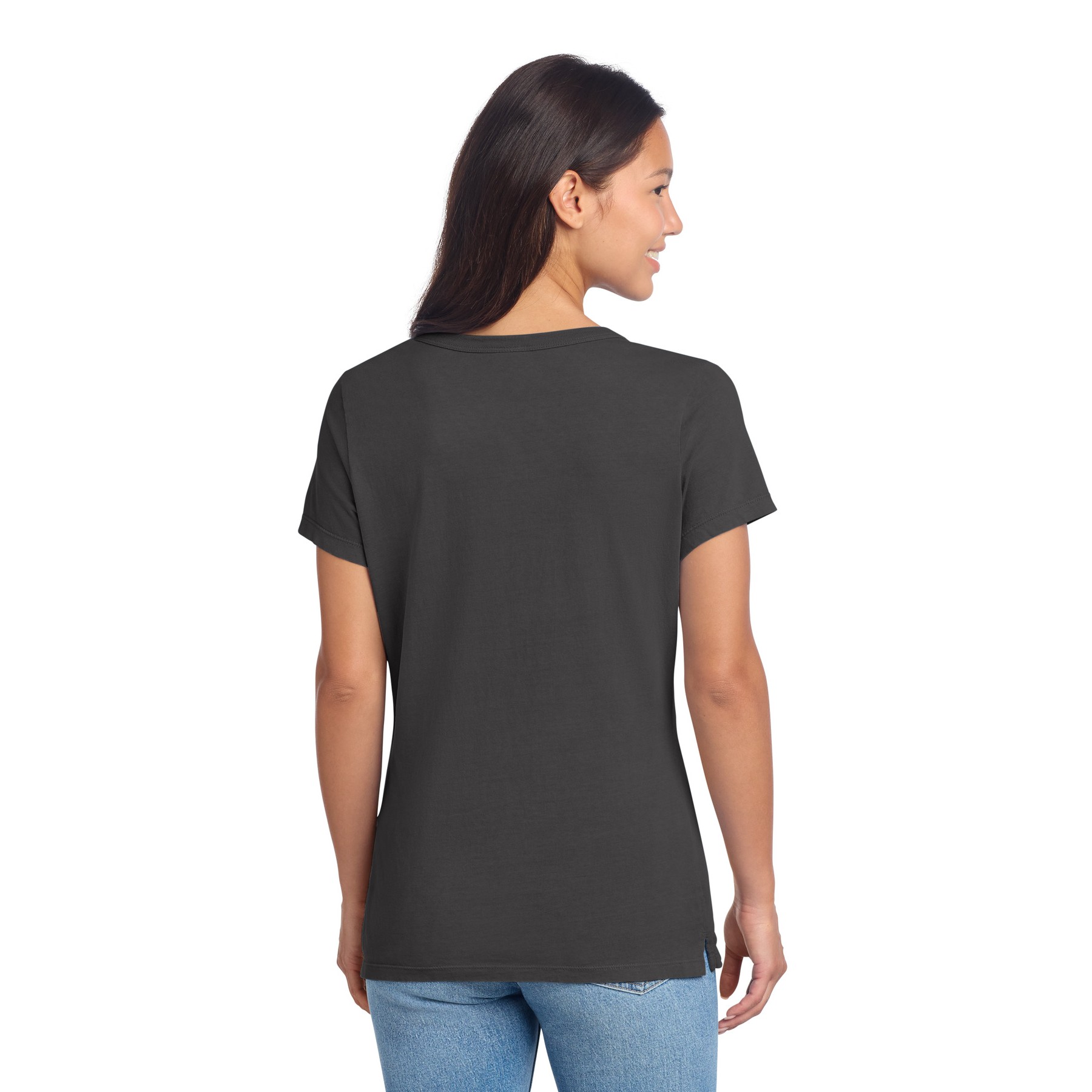 Garment-Dyed V-Neck Tee - Thumbnail Image