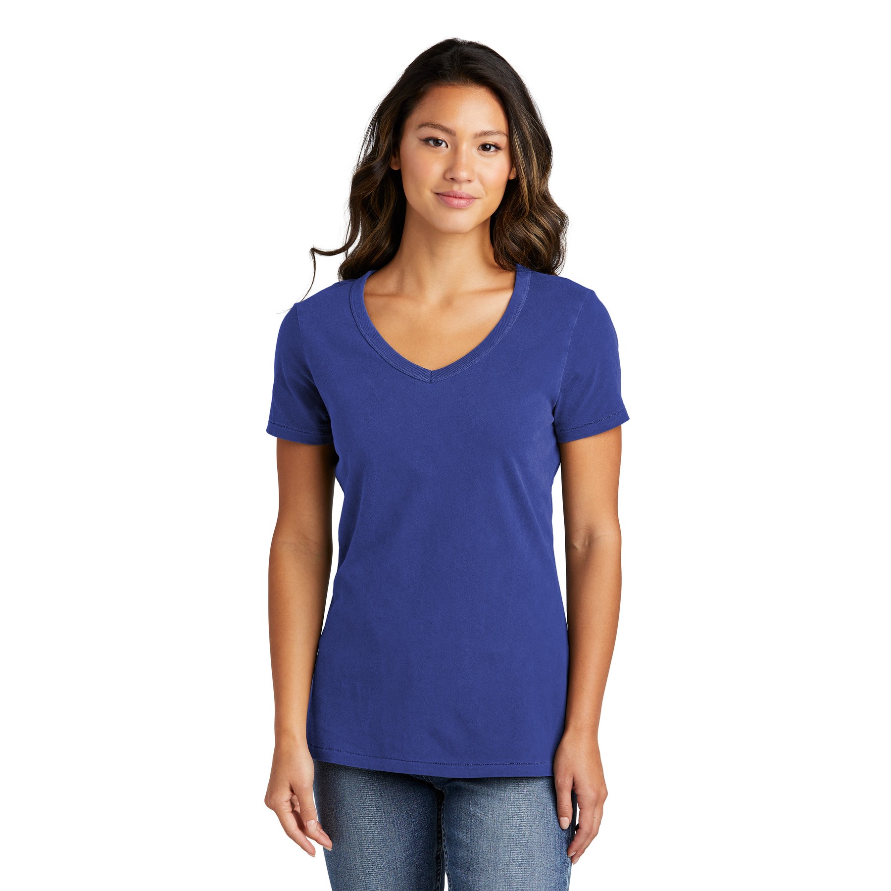 Garment-Dyed V-Neck Tee - Thumbnail Image