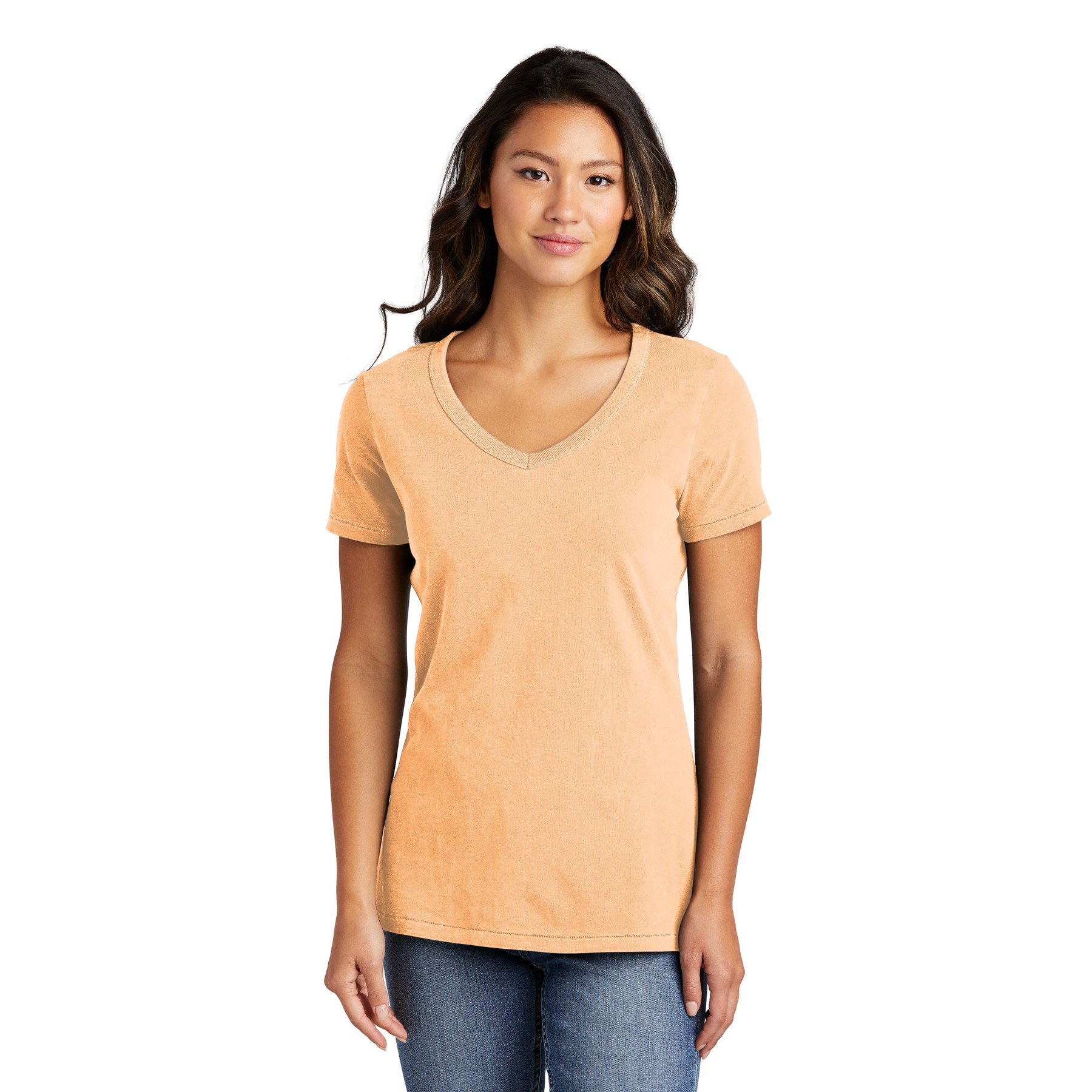 Garment-Dyed V-Neck Tee - Thumbnail Image