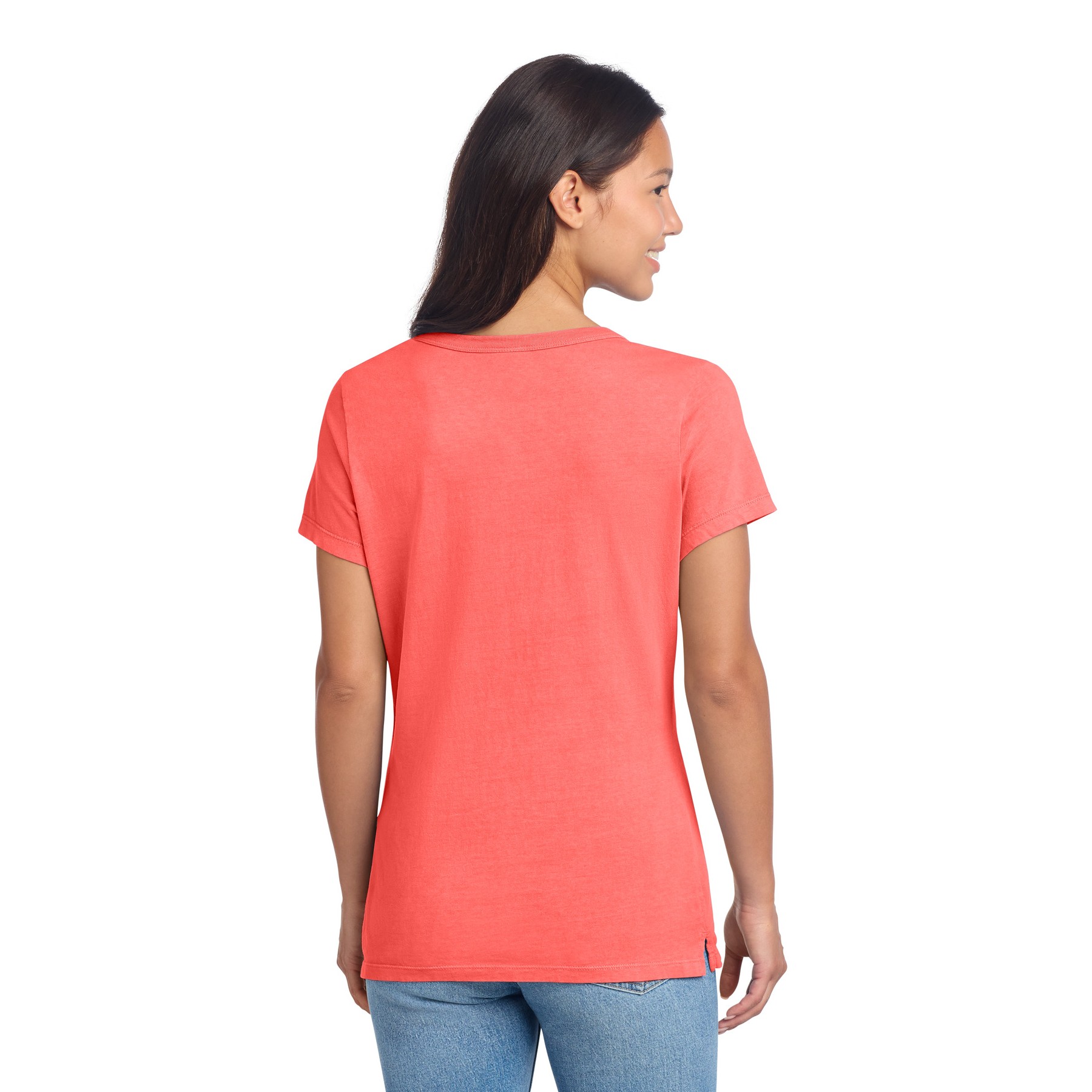 Garment-Dyed V-Neck Tee - Thumbnail Image