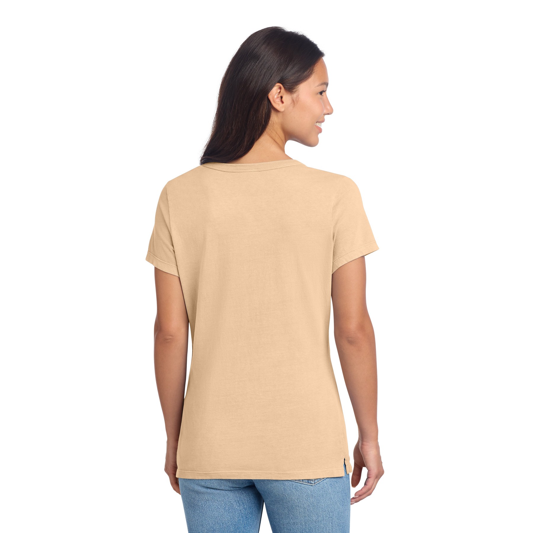 Garment-Dyed V-Neck Tee - Thumbnail Image