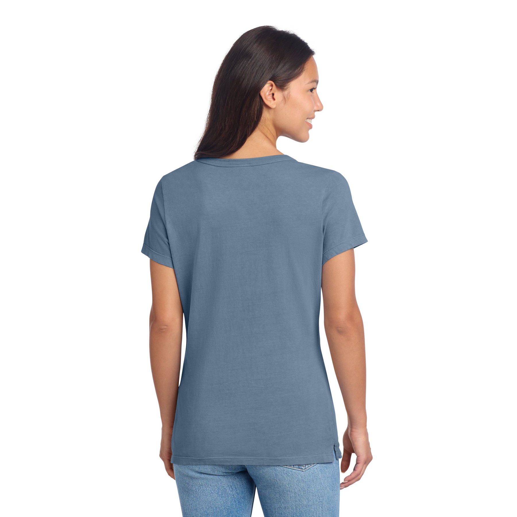 Garment-Dyed V-Neck Tee - Thumbnail Image