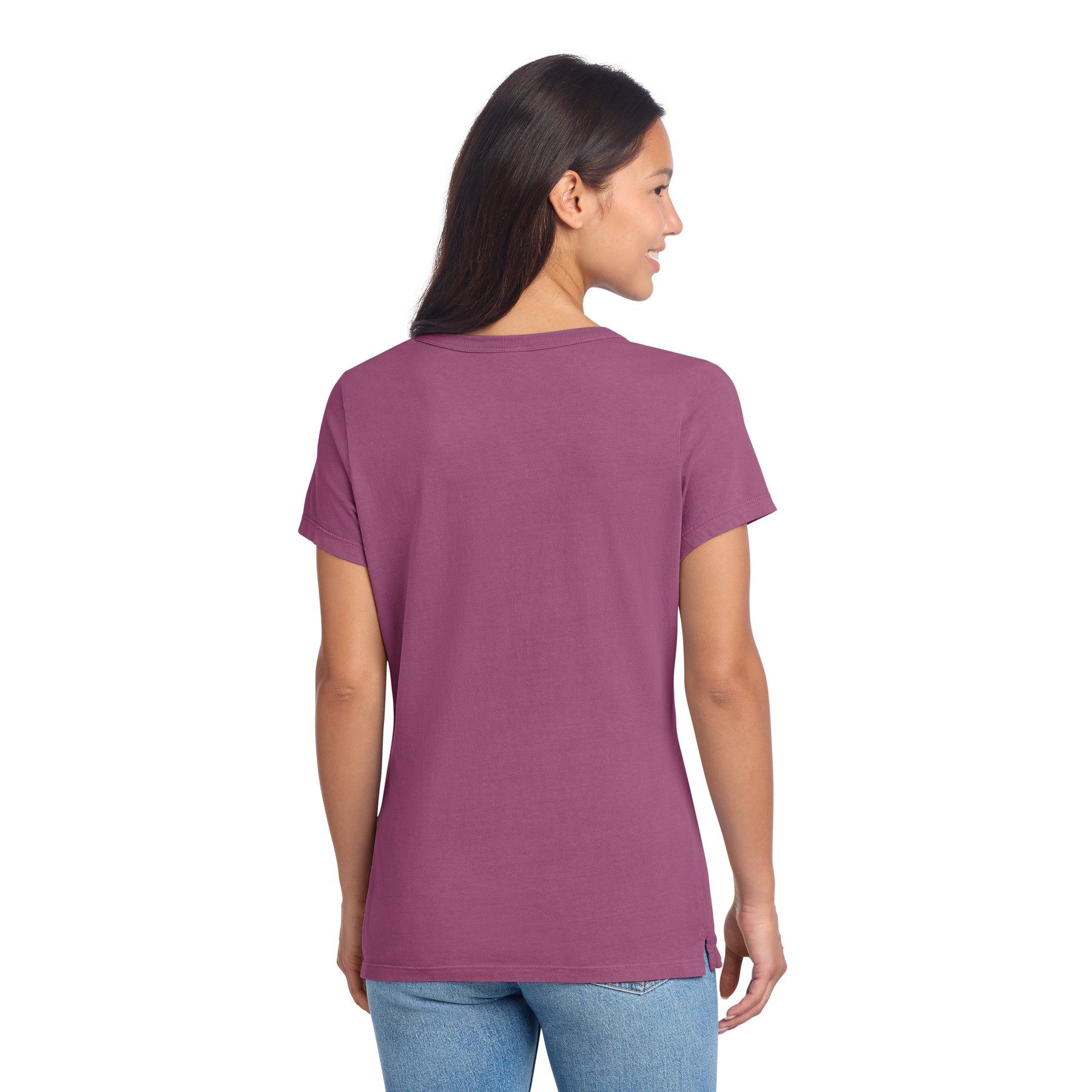 Garment-Dyed V-Neck Tee - Thumbnail Image