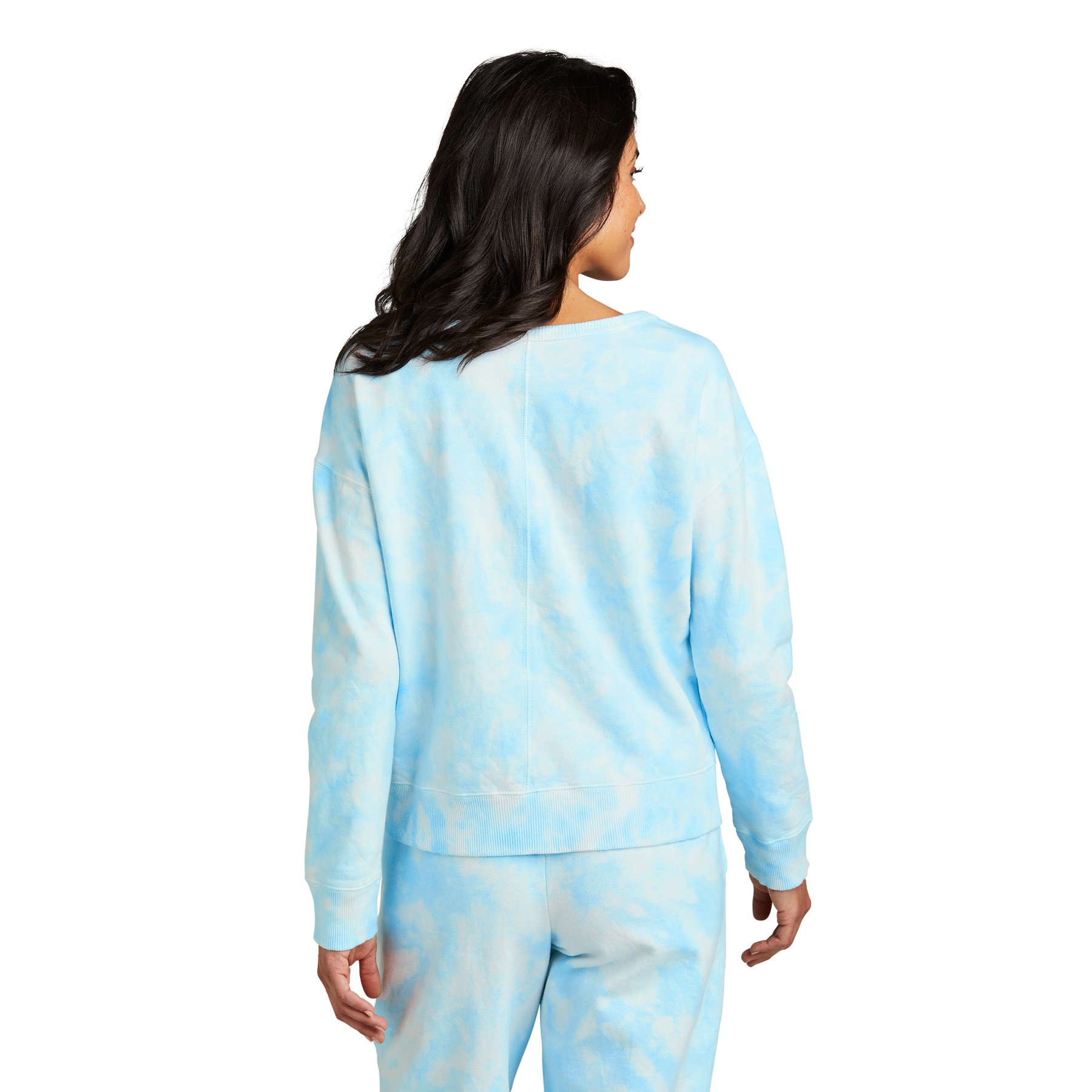 Cloud Tie-Dye V-Neck Sweatshirt - Thumbnail Image