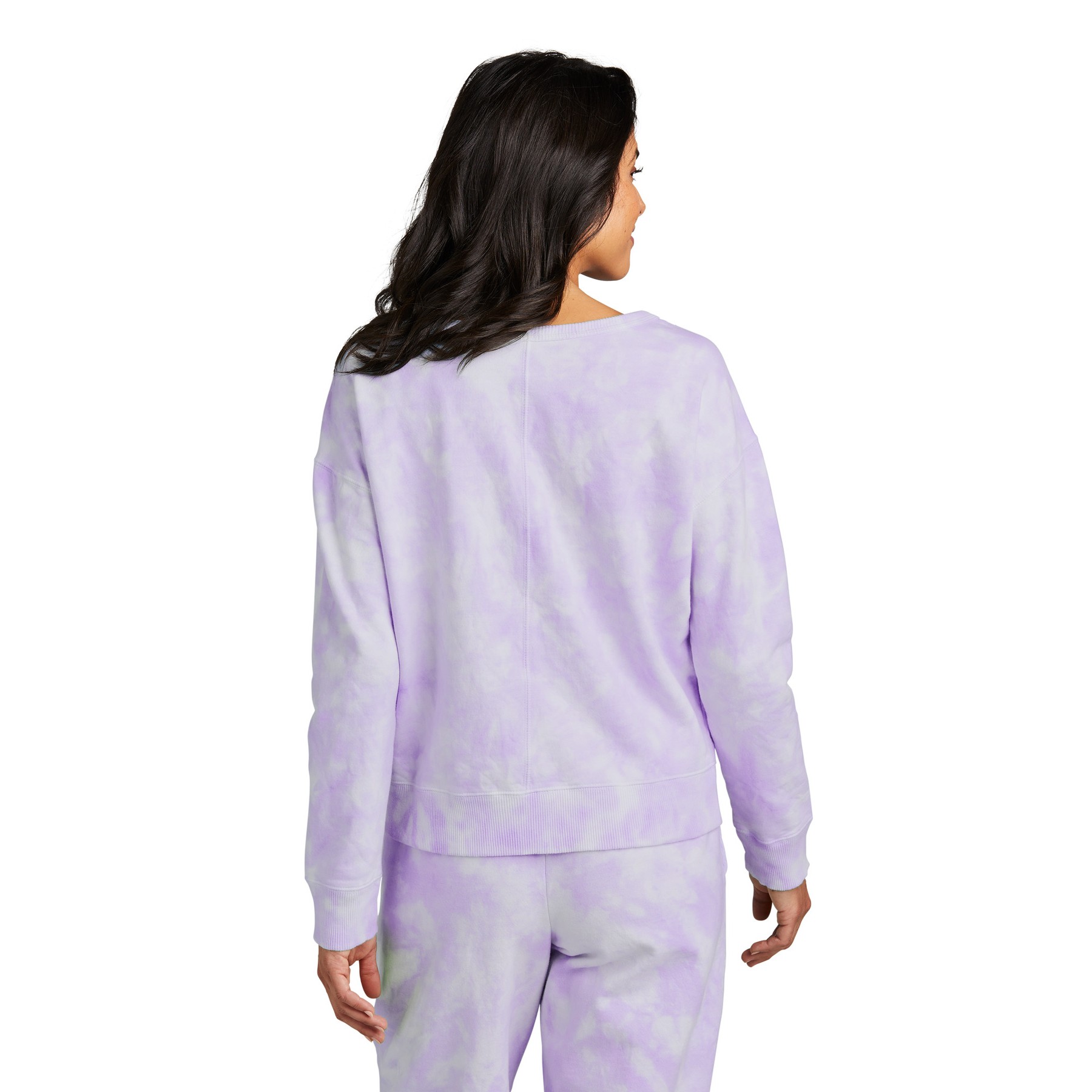 Cloud Tie-Dye V-Neck Sweatshirt - Thumbnail Image