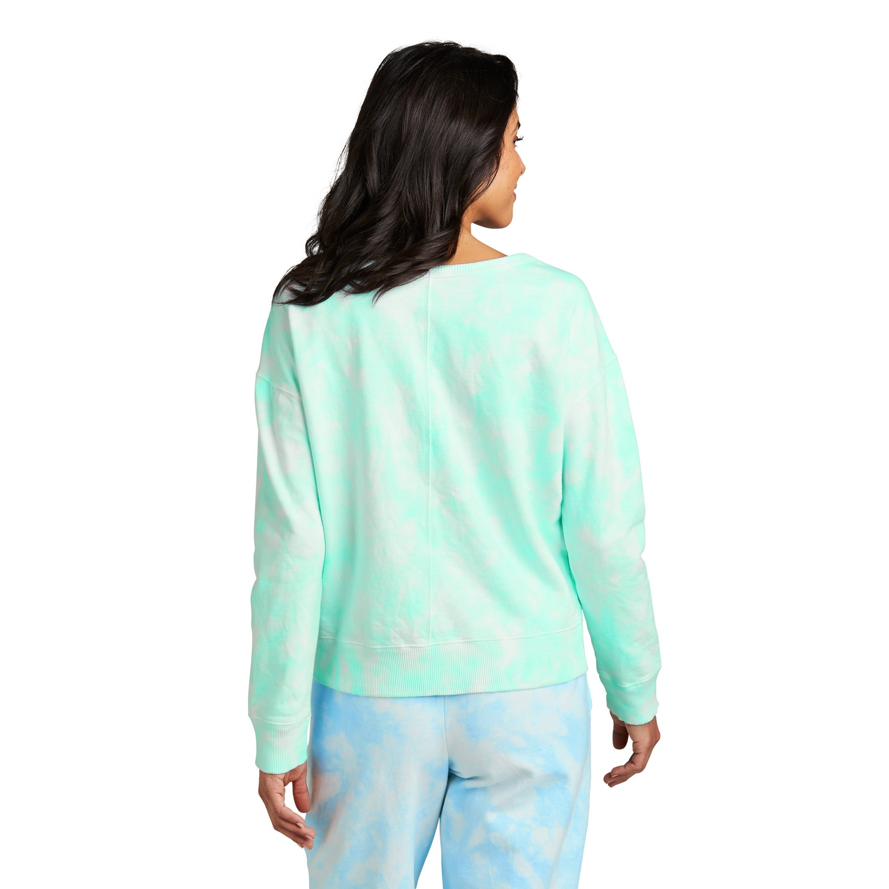 Cloud Tie-Dye V-Neck Sweatshirt - Thumbnail Image