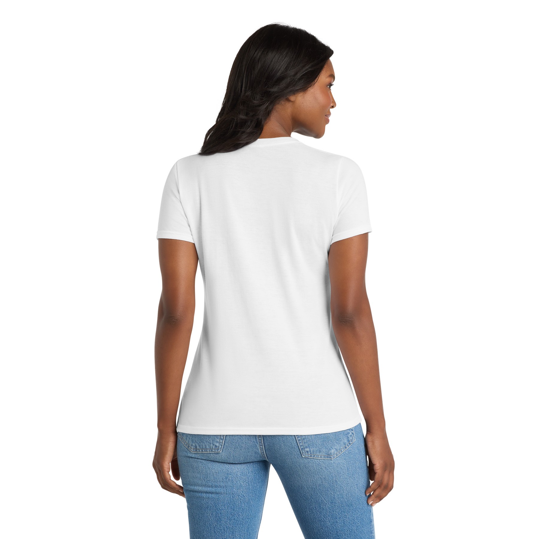Women's Performance Blend V-Neck Tee - Thumbnail Image