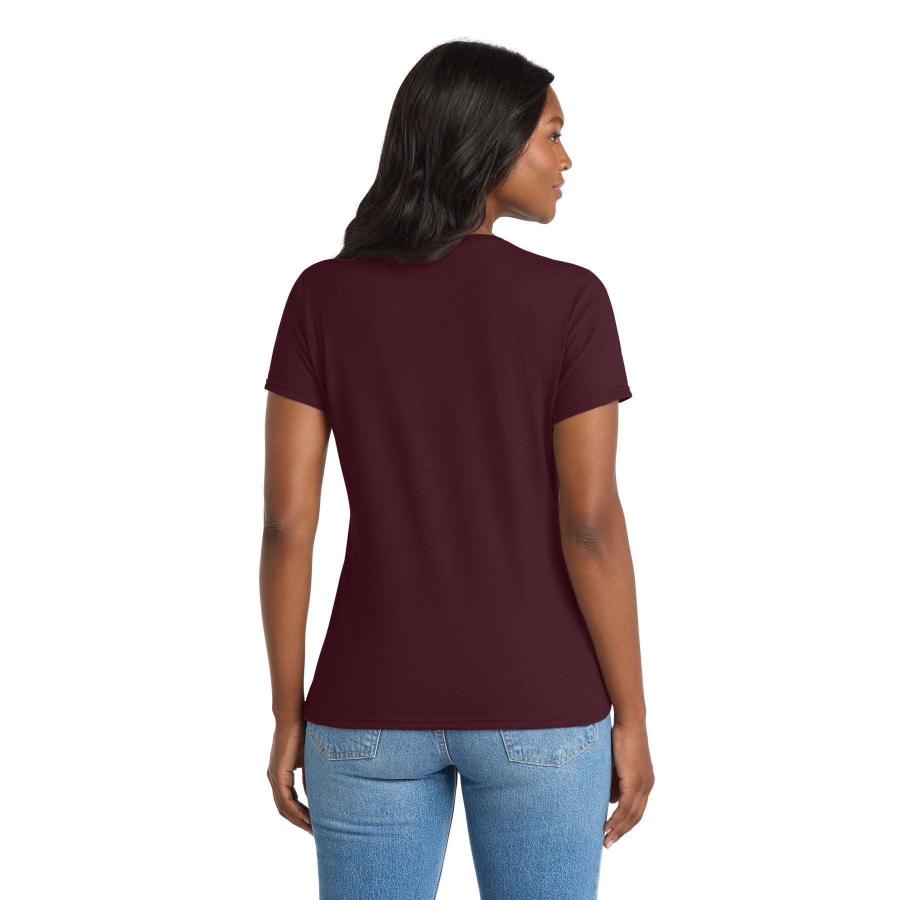 Women's Performance Blend V-Neck Tee - Thumbnail Image