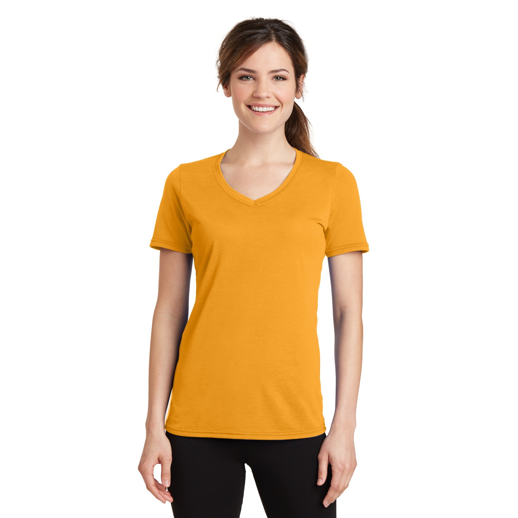 Women's Performance Blend V-Neck Tee - Thumbnail Image