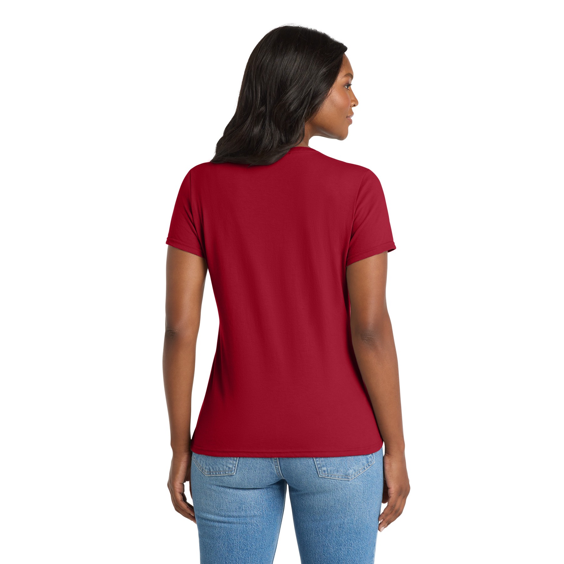 Women's Performance Blend V-Neck Tee - Thumbnail Image