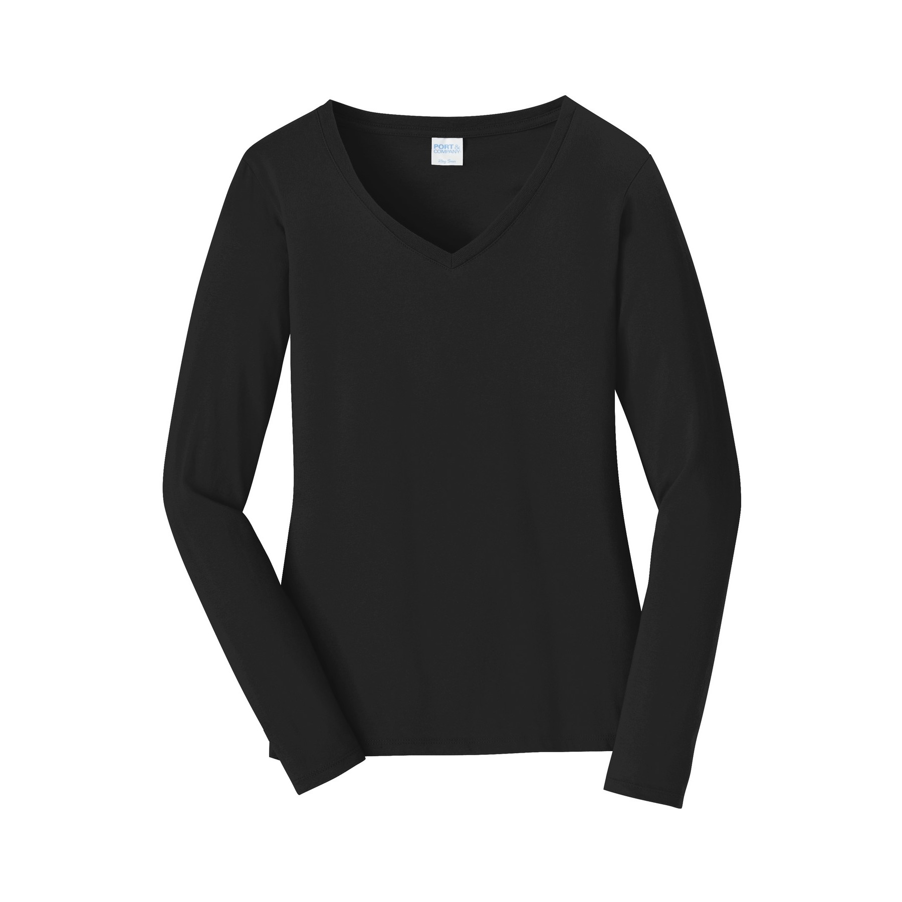 Women's Long Sleeve Fan Favorite V-Neck Tee - Thumbnail Image