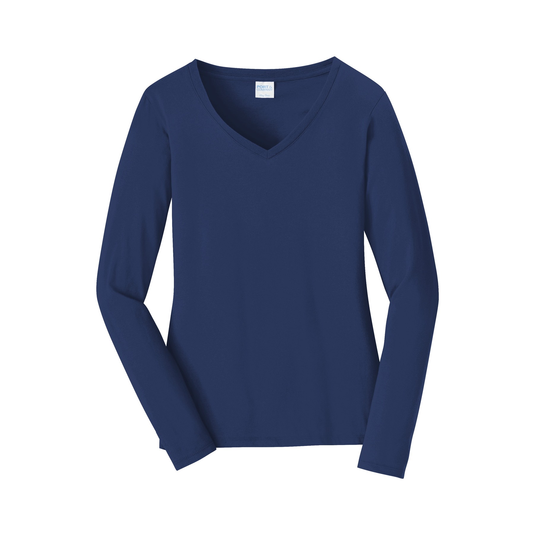 Women's Long Sleeve Fan Favorite V-Neck Tee - Thumbnail Image