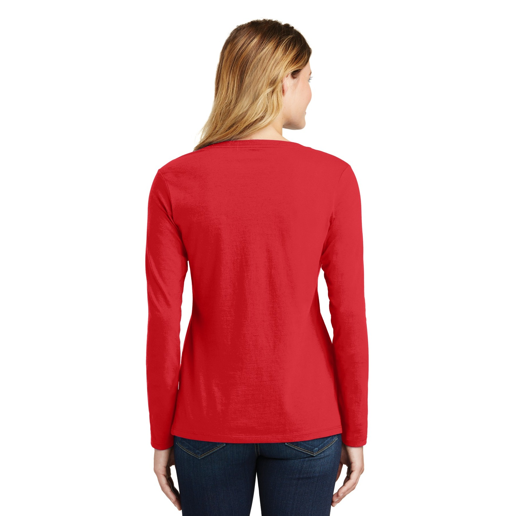 Women's Long Sleeve Fan Favorite V-Neck Tee - Thumbnail Image