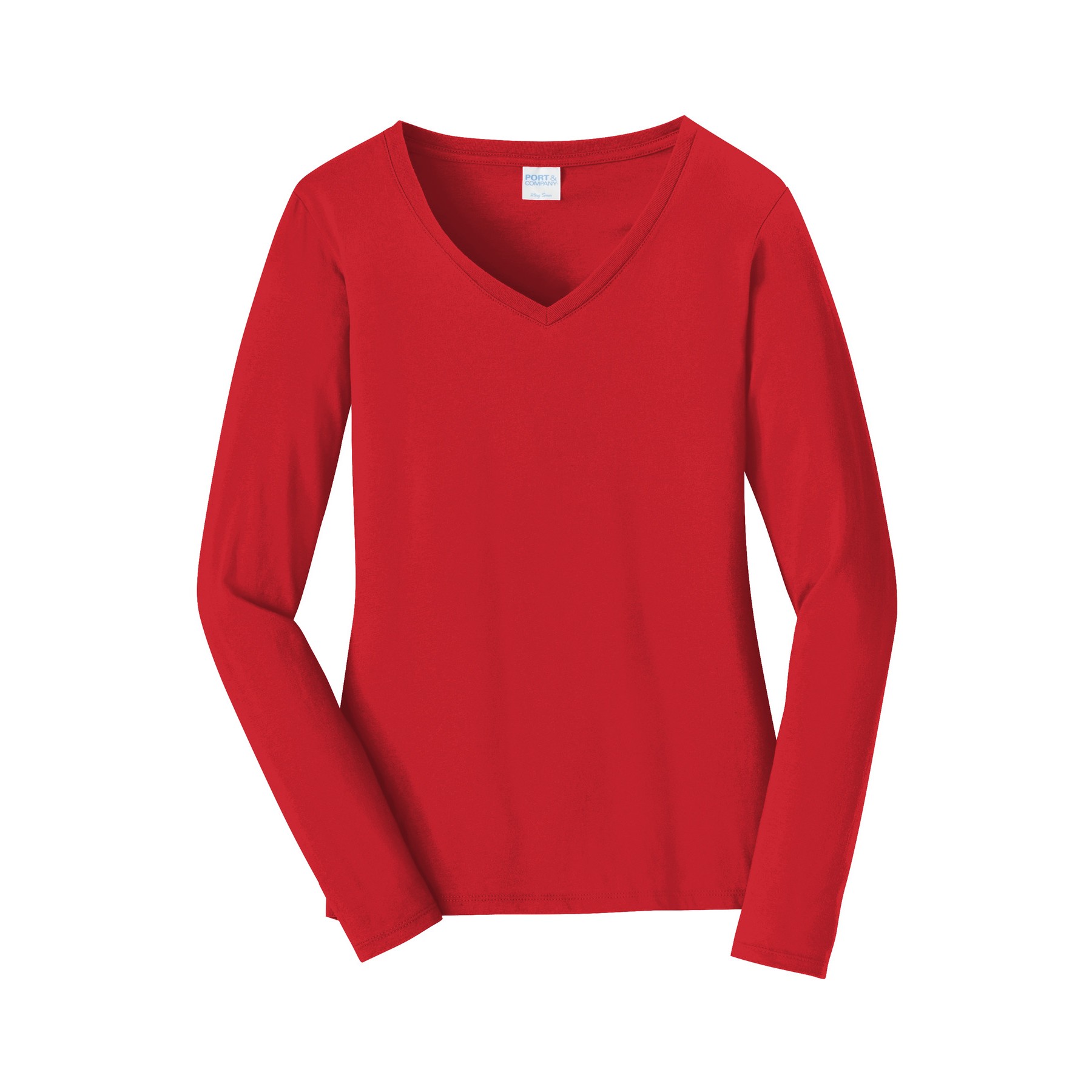 Women's Long Sleeve Fan Favorite V-Neck Tee - Thumbnail Image