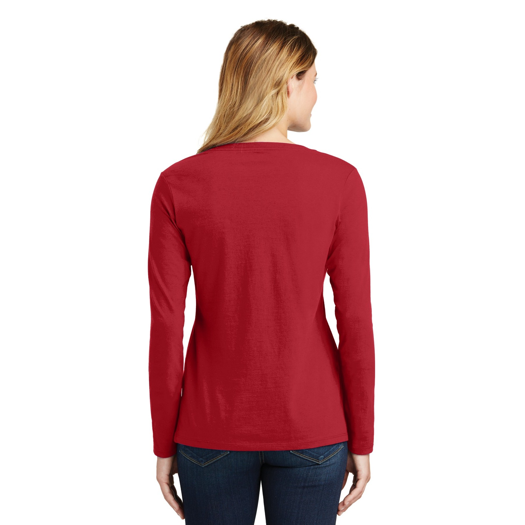 Women's Long Sleeve Fan Favorite V-Neck Tee - Thumbnail Image