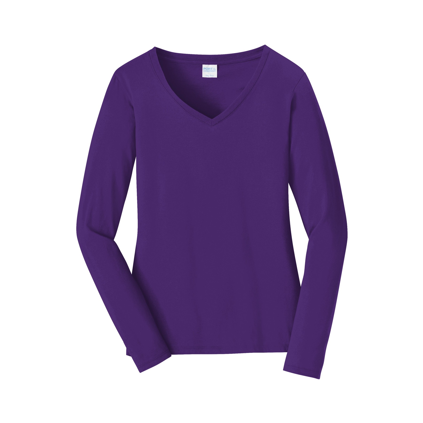 Women's Long Sleeve Fan Favorite V-Neck Tee - Thumbnail Image