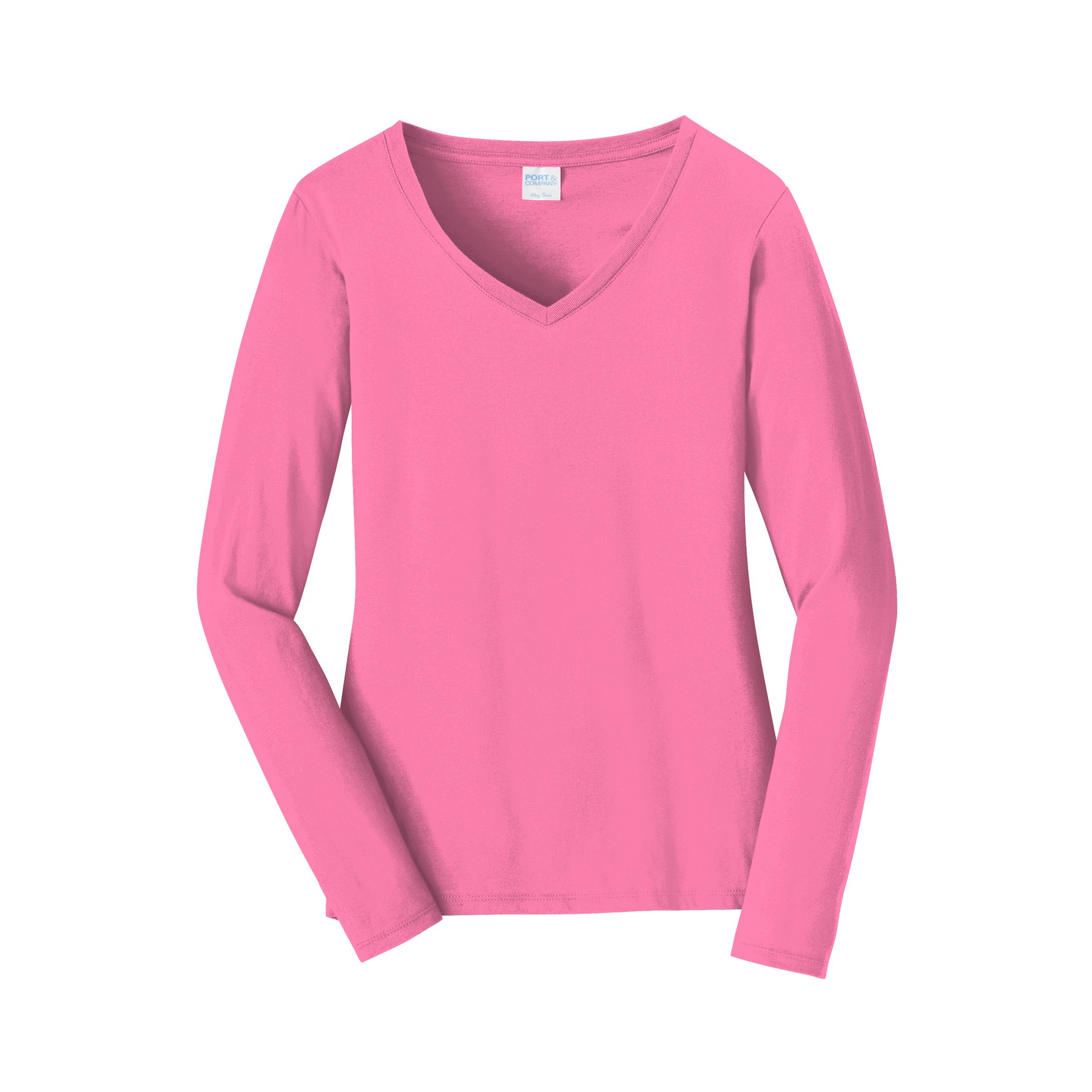 Women's Long Sleeve Fan Favorite V-Neck Tee - Thumbnail Image