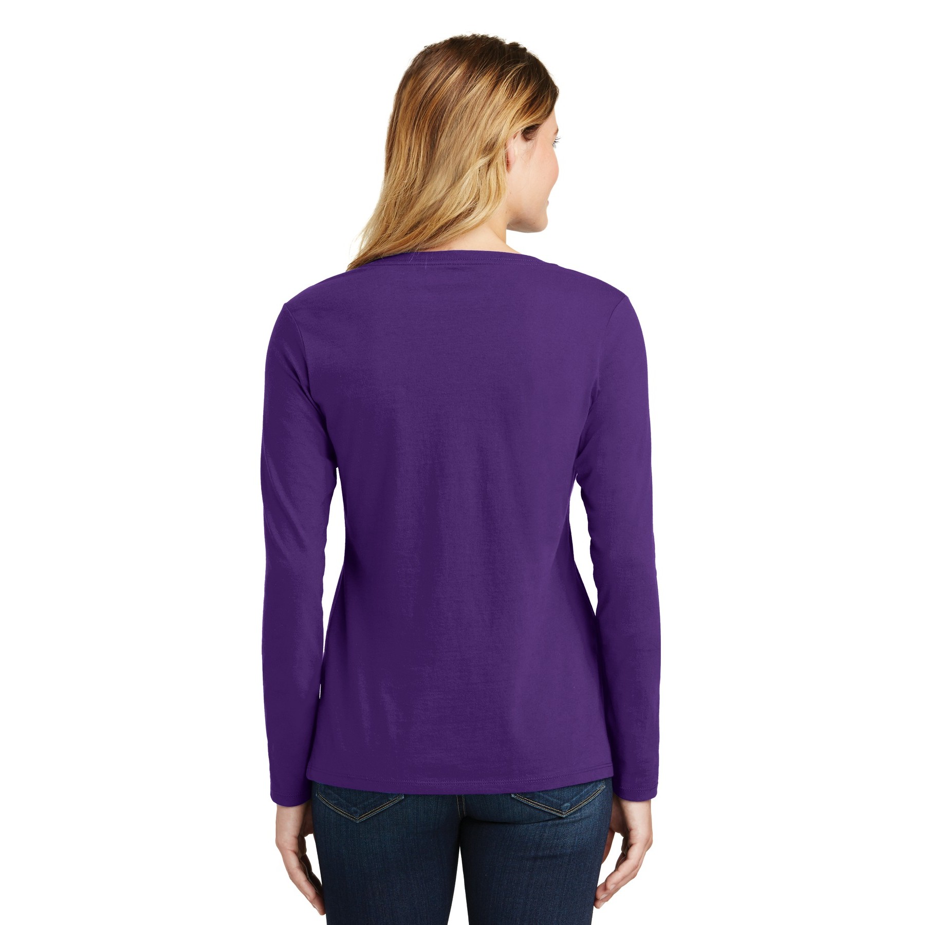 Women's Long Sleeve Fan Favorite V-Neck Tee - Thumbnail Image