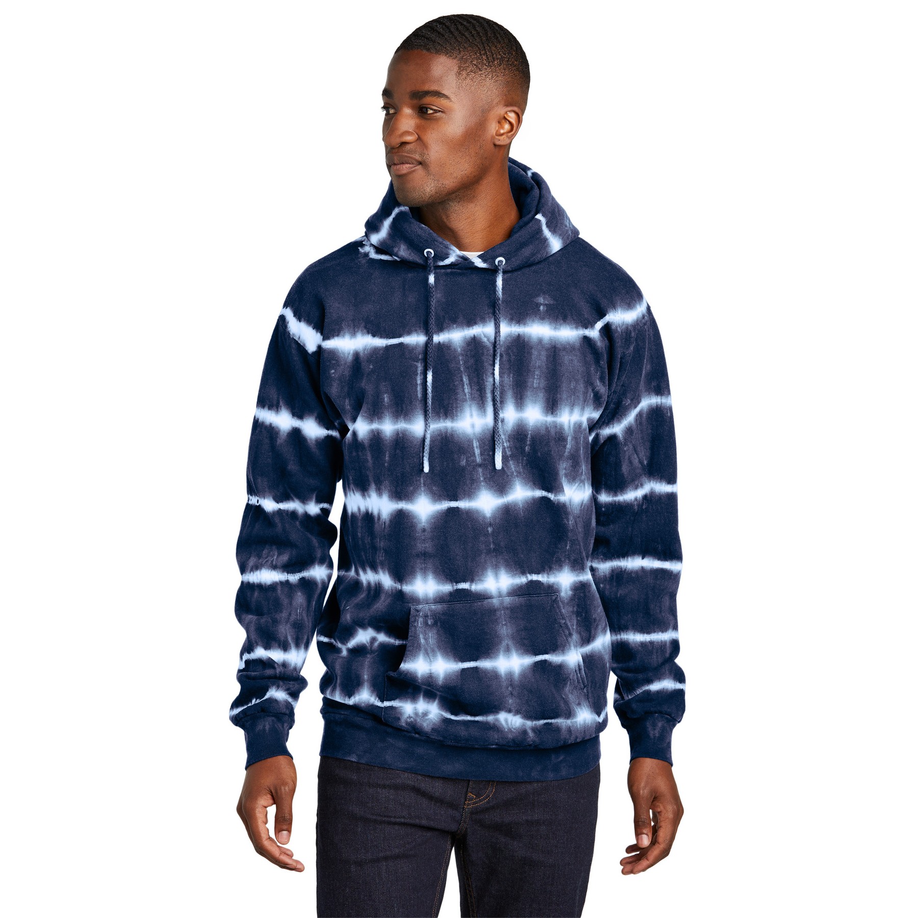 Allover Stripe Tie-Dye Fleece - Thumbnail Image