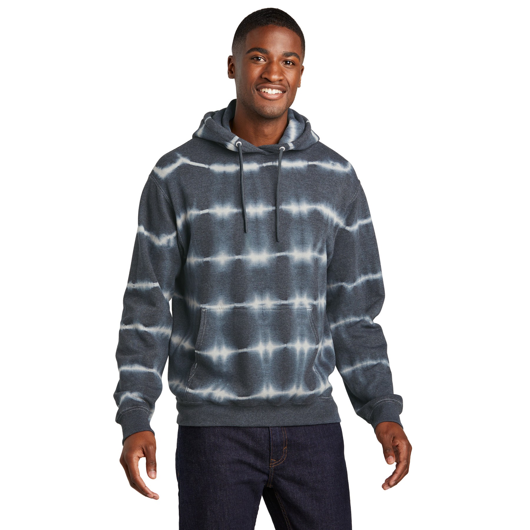 Allover Stripe Tie-Dye Fleece - Thumbnail Image