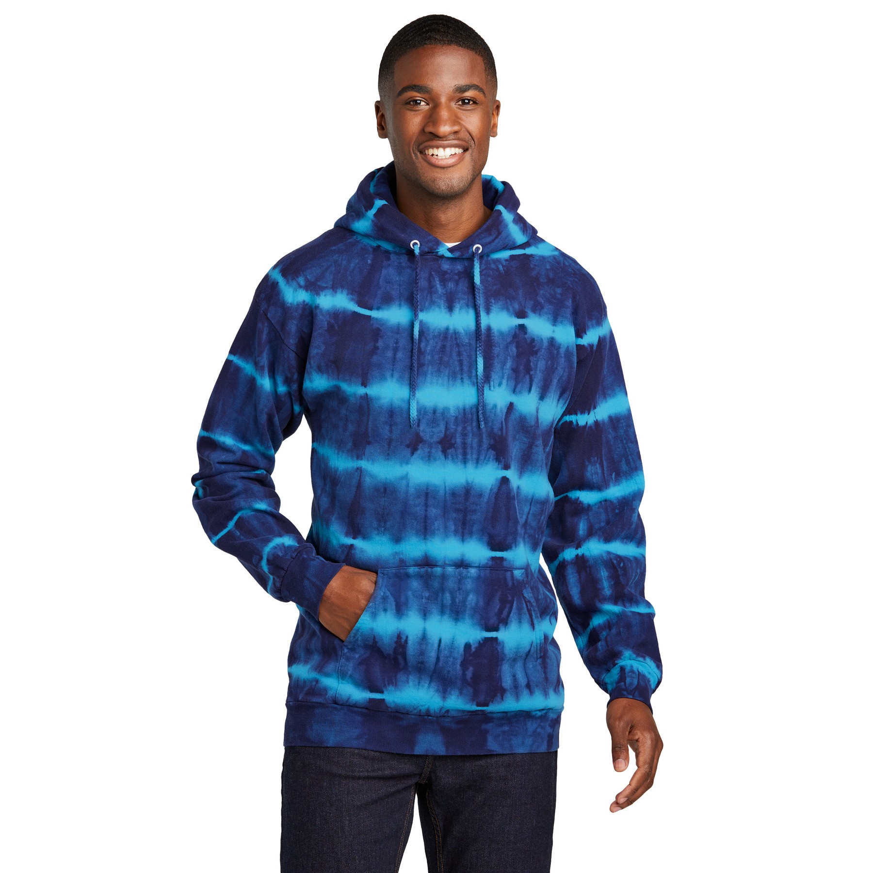 Allover Stripe Tie-Dye Fleece - Thumbnail Image