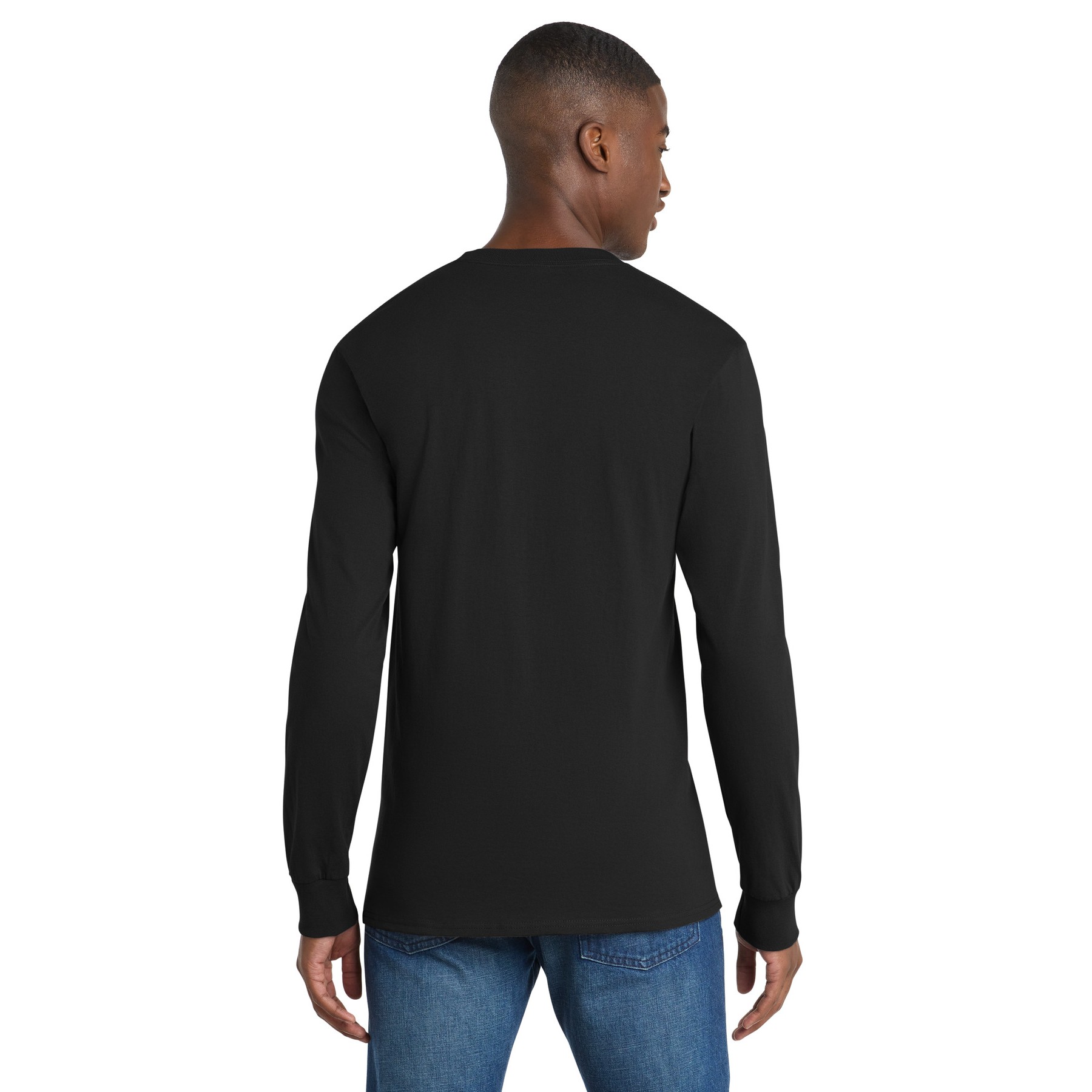 Tall Long Sleeve Essential Pocket Tee - Thumbnail Image