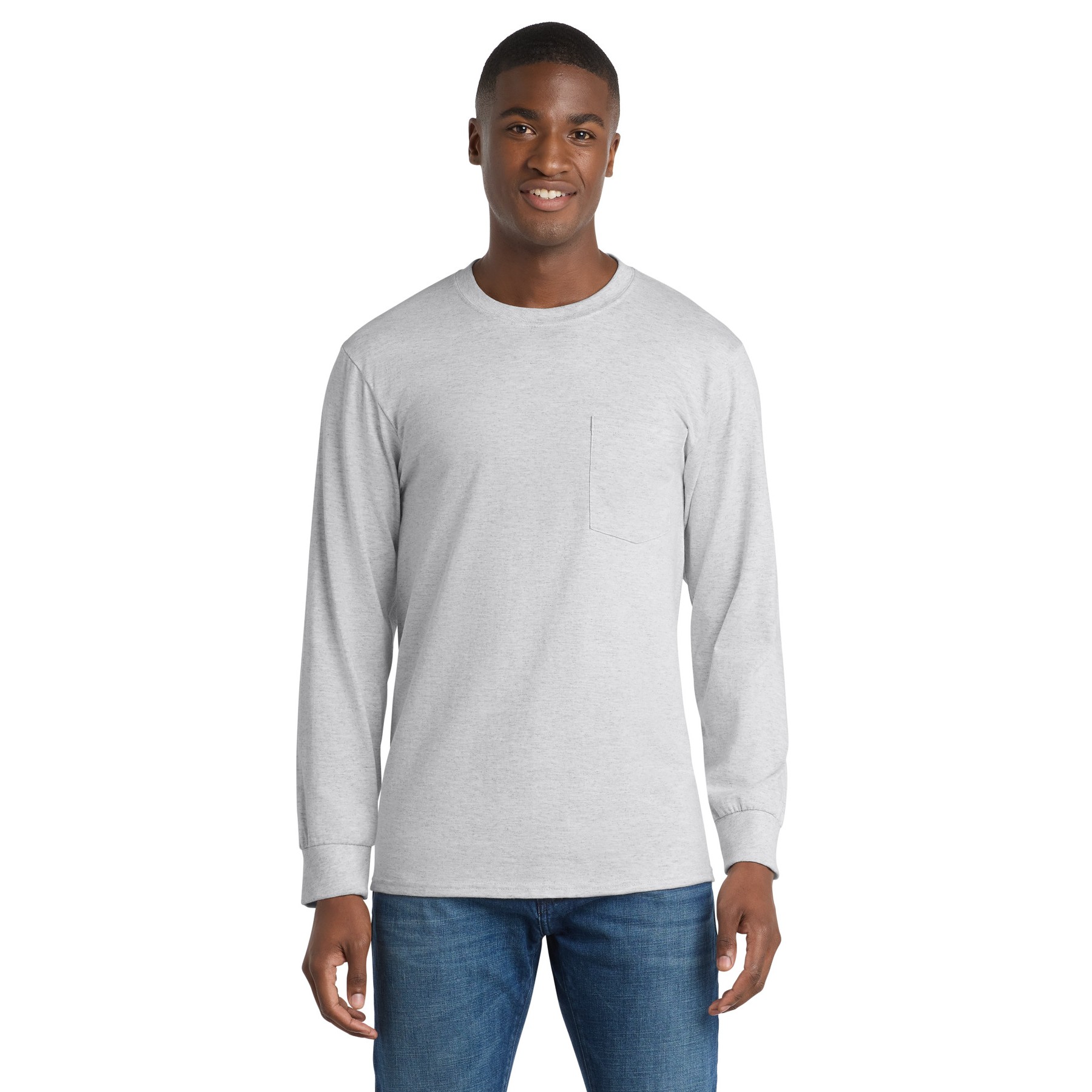 Tall Long Sleeve Essential Pocket Tee - Thumbnail Image