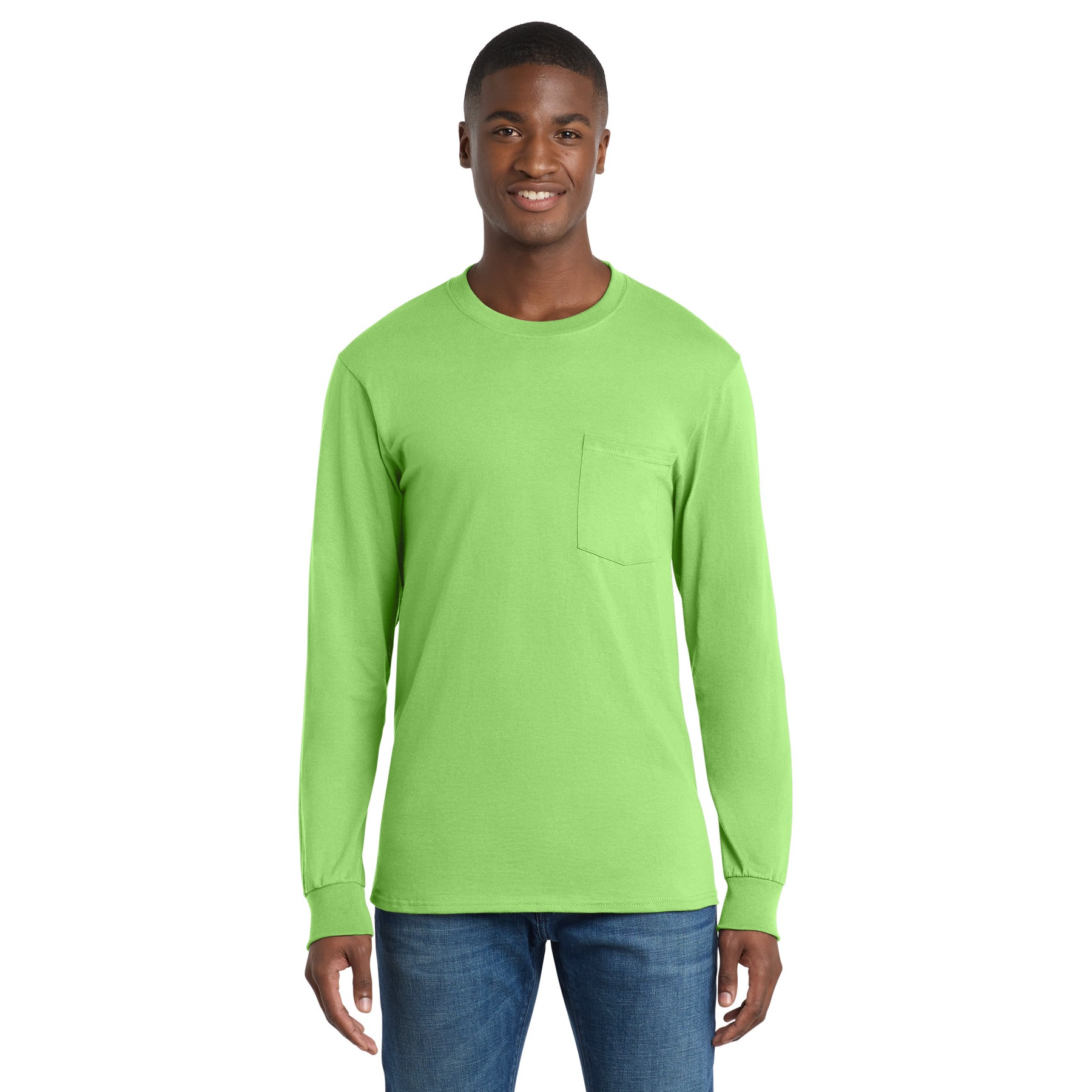 Tall Long Sleeve Essential Pocket Tee - Thumbnail Image