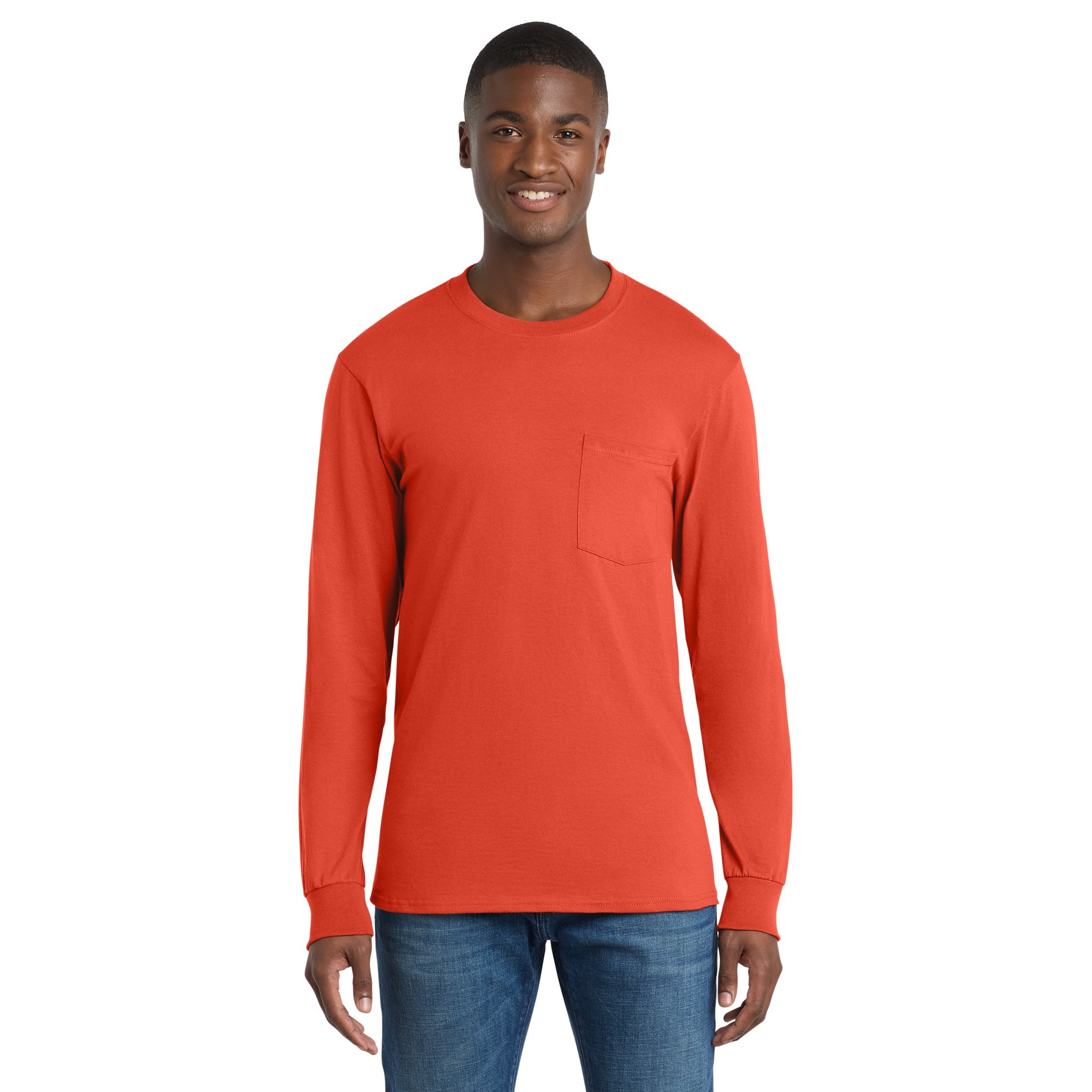 Tall Long Sleeve Essential Pocket Tee - Thumbnail Image