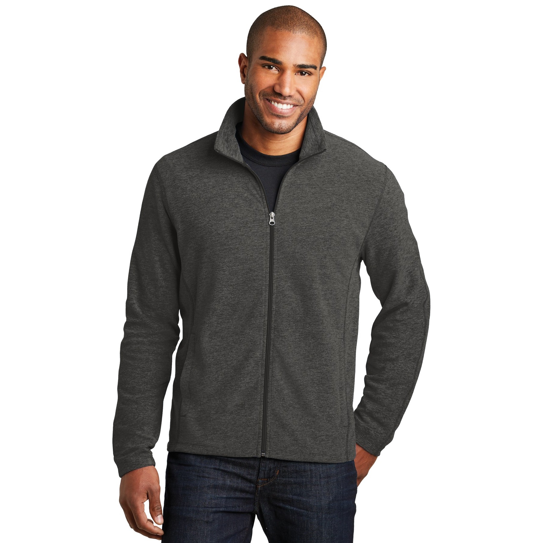 Heather Microfleece Full-Zip Jacket - Thumbnail Image